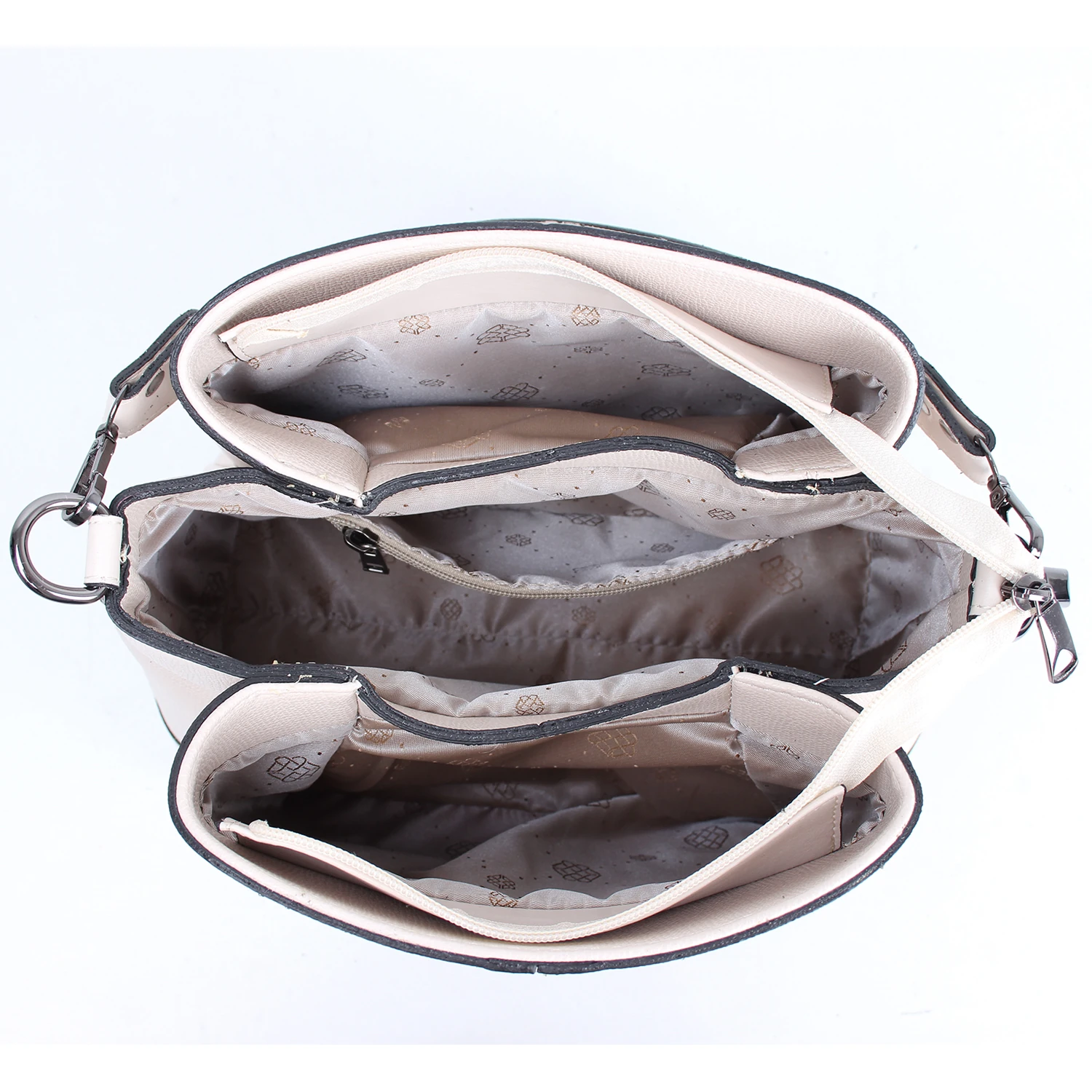 Bagacar 1170 Kroko Siyah Bayan Suni Deri Çapraz Omuz Çantası