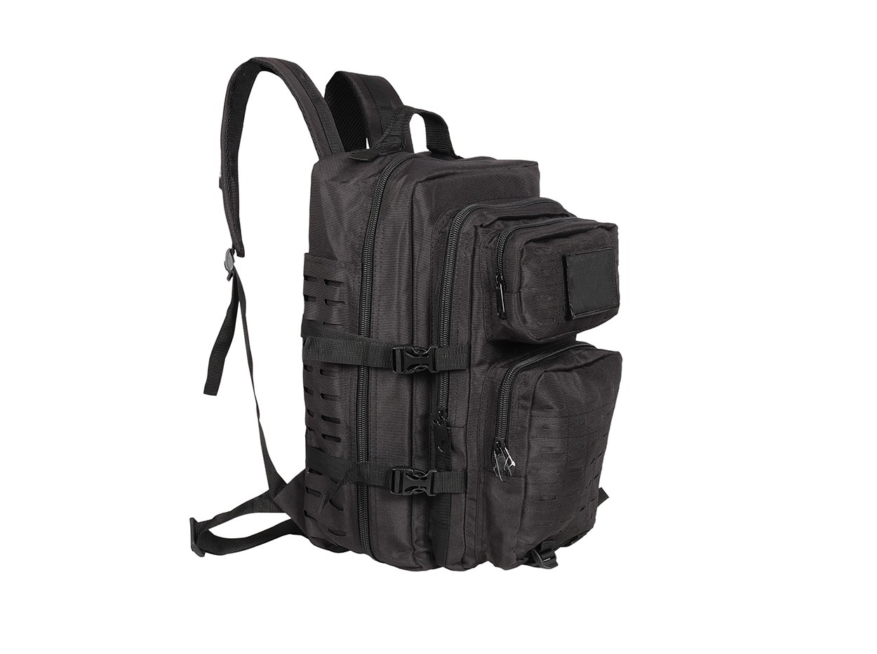 Bagacar Tactical Dağcı ve Trekking Kumaş Sırt Çantası Siyah