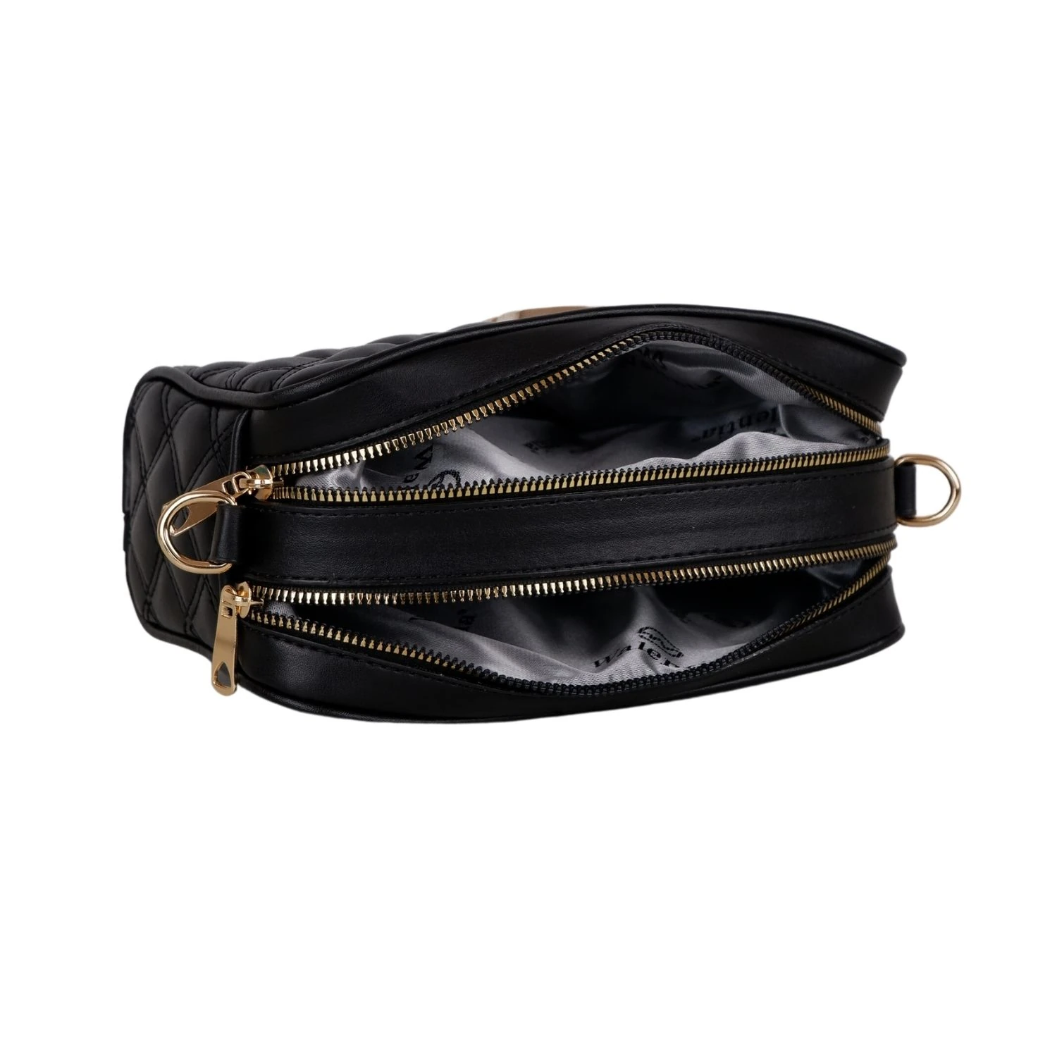 Bagacar Kapitone Bayan Çapraz El ve Omuz Çantası Rugan Siyah