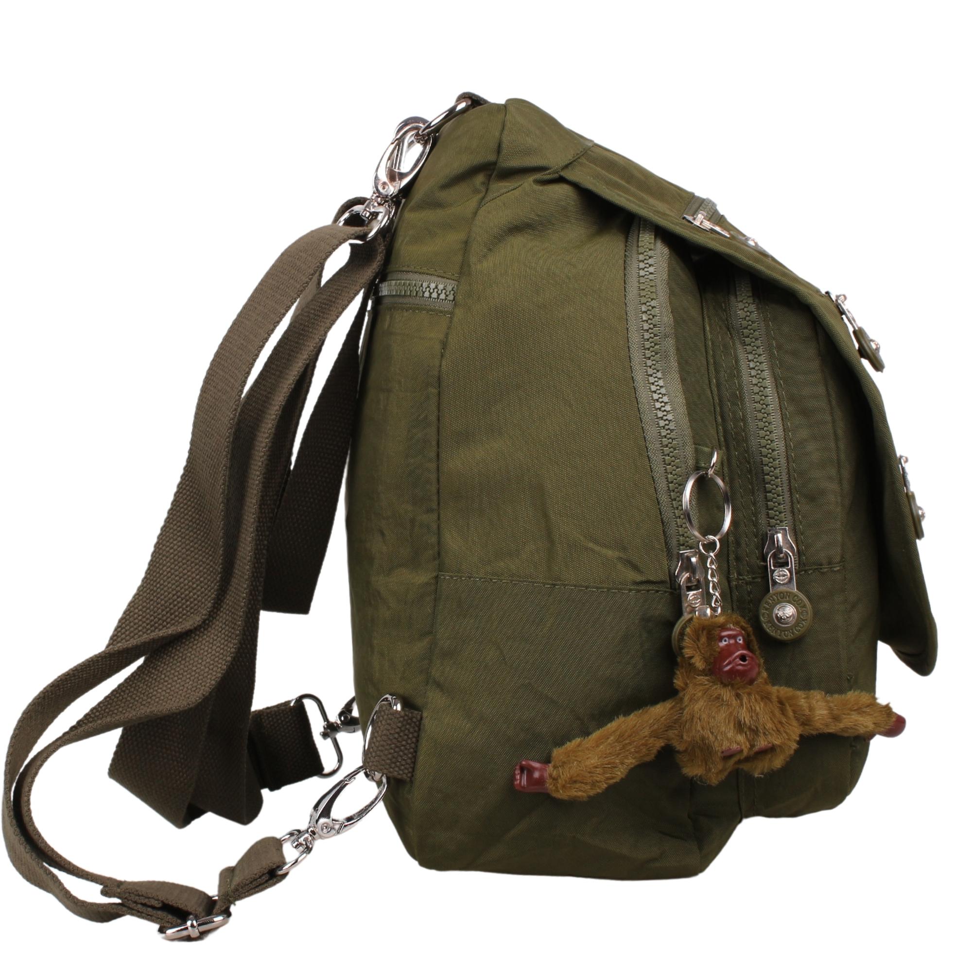 Kenyon Cox 8601 Yeşil Unisex Klınkır Maymunlu Günlük Kol ve Sırt Çantası