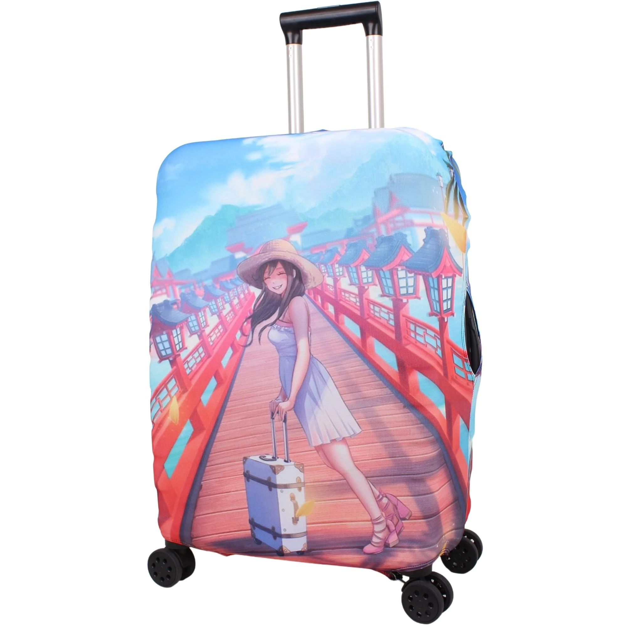 Bagacar Gırl Kabin Boy Valiz için Valiz Kılıfı