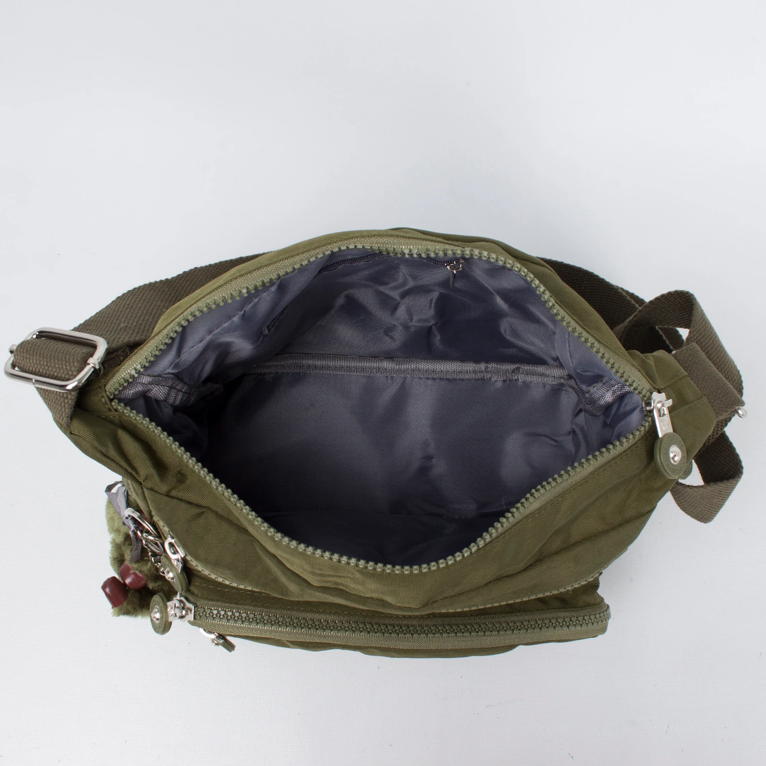 Kenyon 2736 Klinkır Kumaş Bayan Çapraz Omuz Çantası Kahve