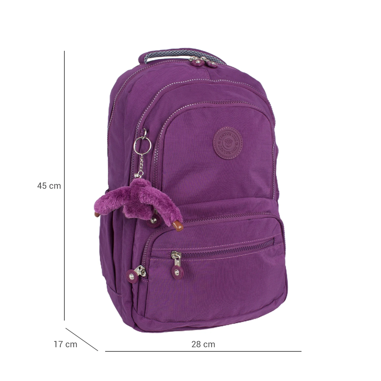 Kenyon 1820 Unisex Klinkır Kumaş Sırt Çantası Mor