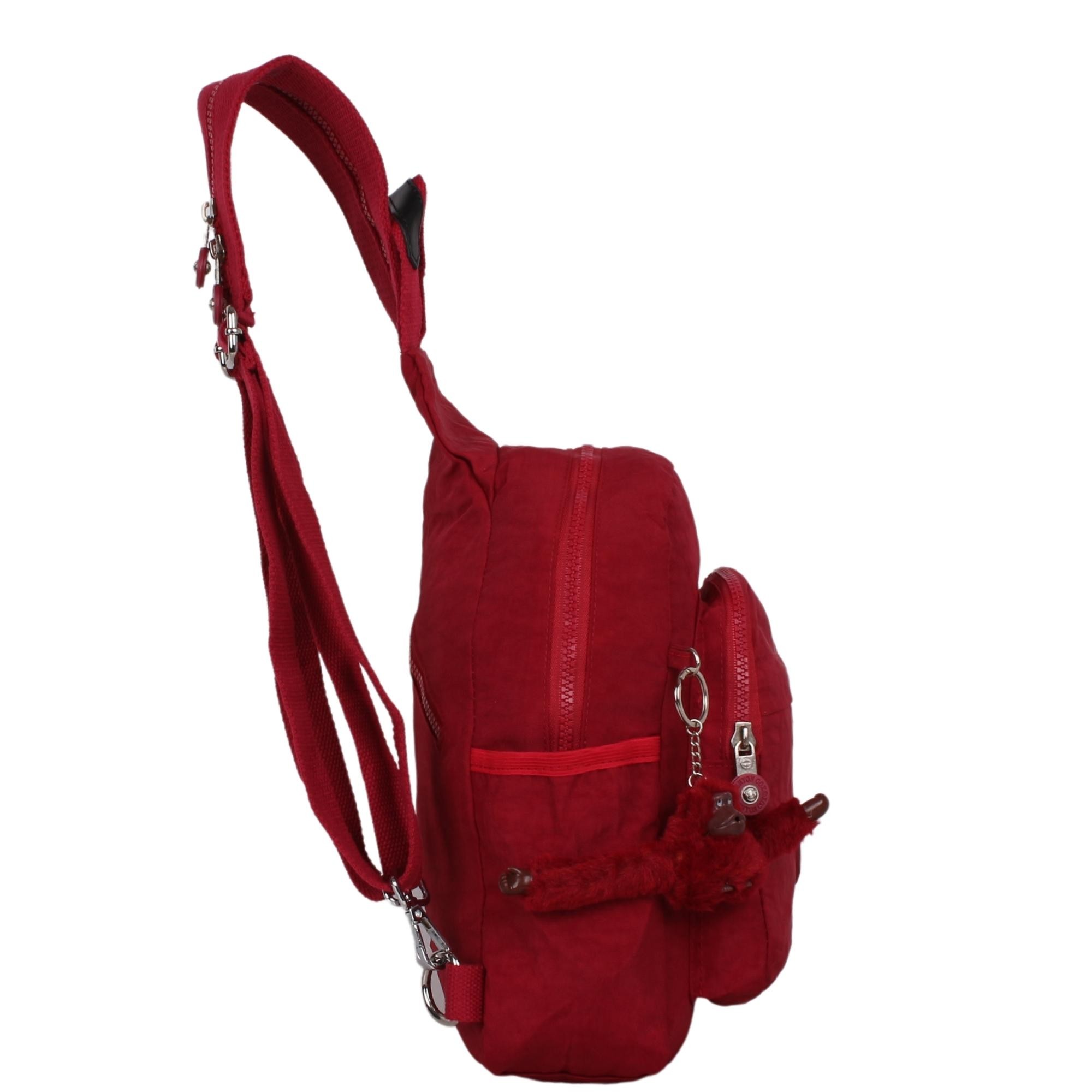 Kenyon Cox 8815 Bordo Unisex Klınkır Maymunlu Günlük Sırt Çantası