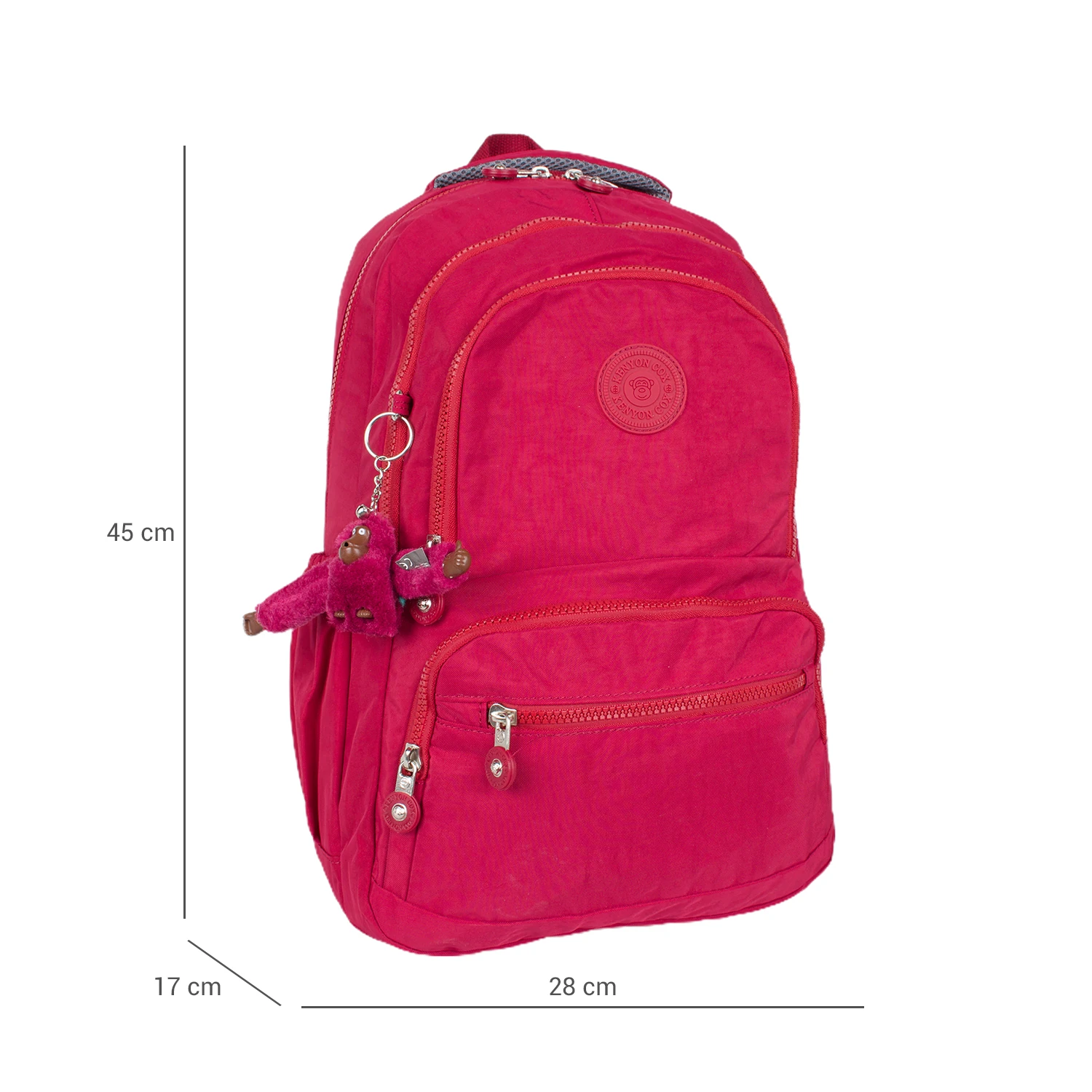 Kenyon 1820 Unisex Klinkır Kumaş Sırt Çantası Pembe