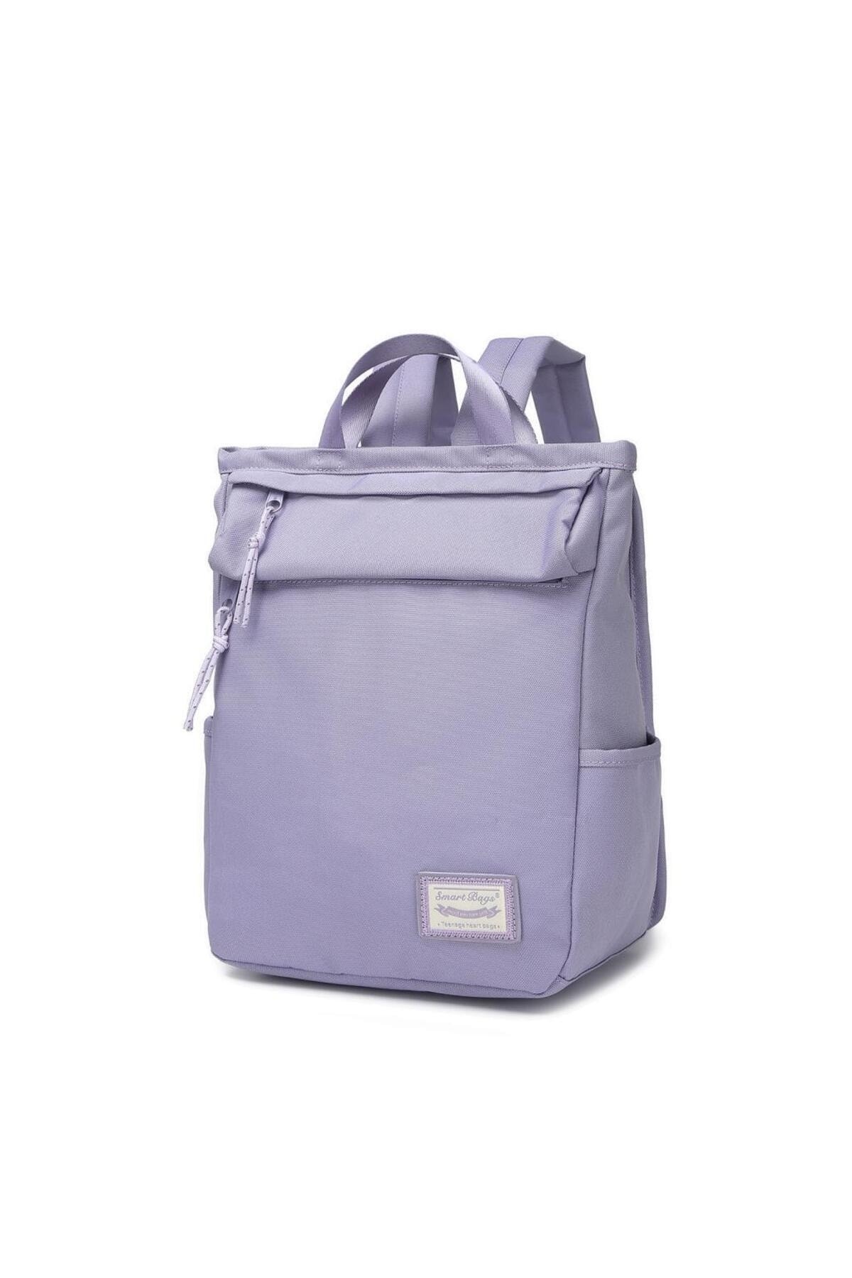 Bagacar Smart Bag 3195 Okul ve Günlük Laptop Bölmeli Sırt Çantası Eflatun