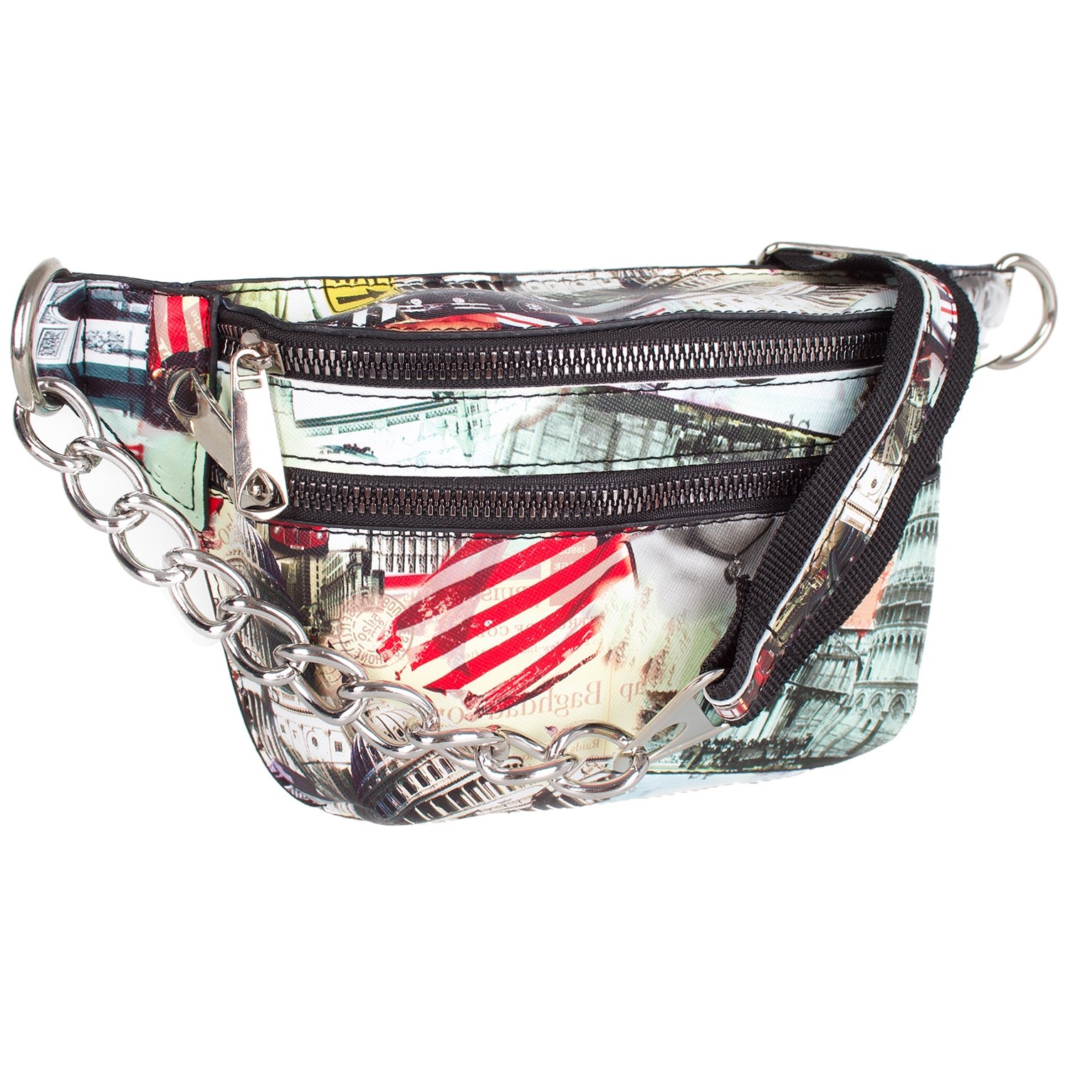Bagacar Fashion Tulum Gögüs Bel Çantası USA Flag