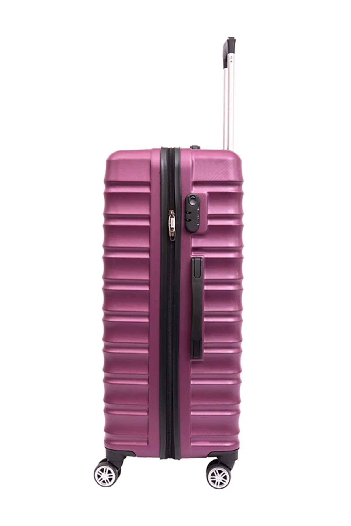 Mv-05 Mor Moda Abs Plastik Büyük Boy Valiz