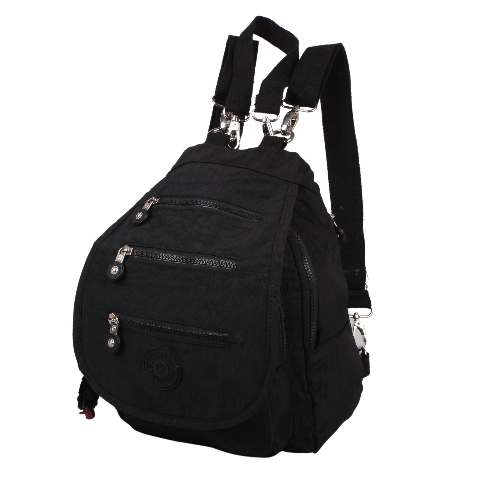 Kenyon Cox 8601 Siyah Unisex Klınkır Maymunlu Günlük Kol ve Sırt Çantası