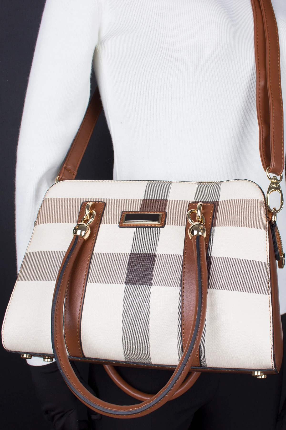 Bagacar 793 Taba 3 Gözlü Bayan El ve Çapraz Omuz Çantası