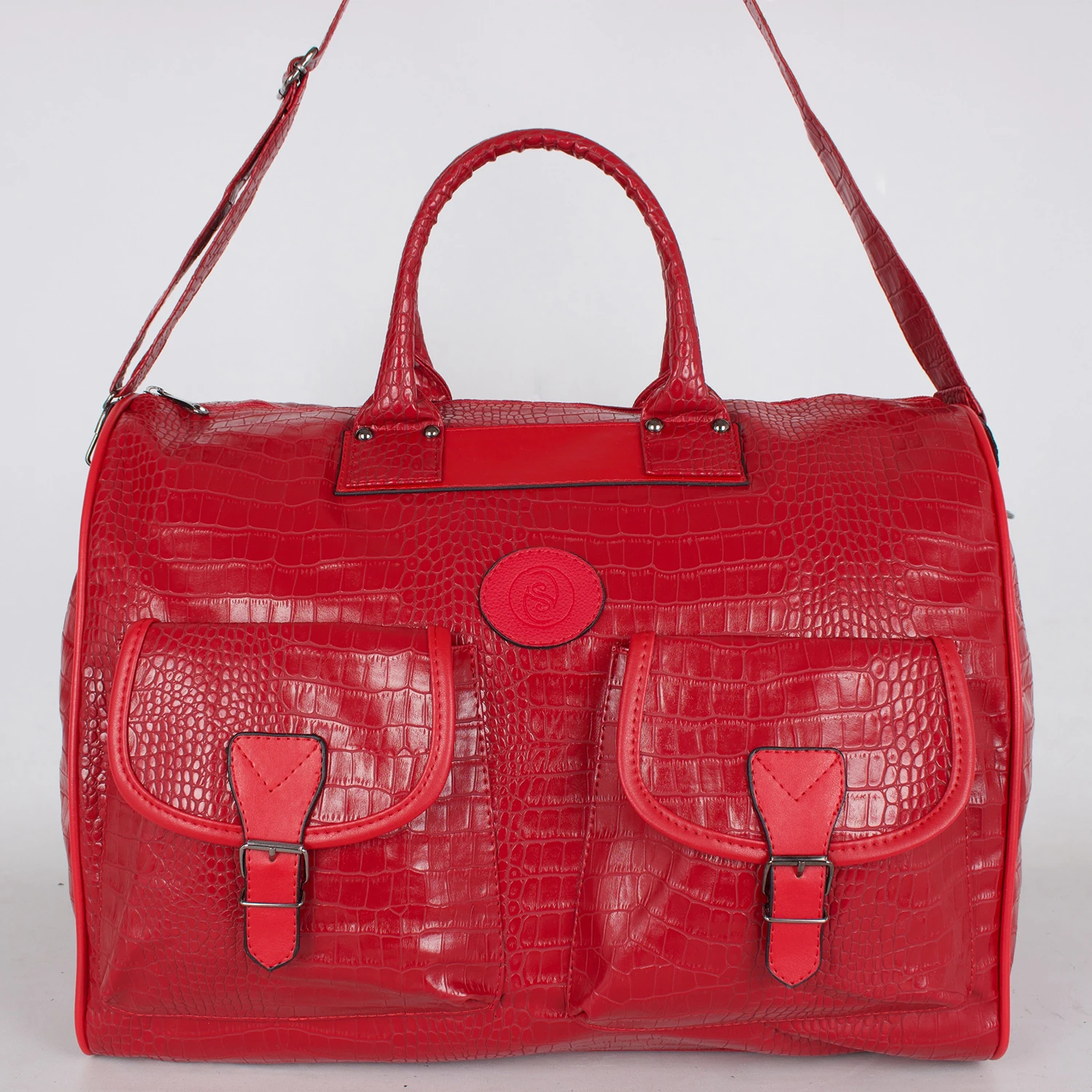 Bagacar Geniş El Bavulu ve Seyahat Çantası Kırmızı