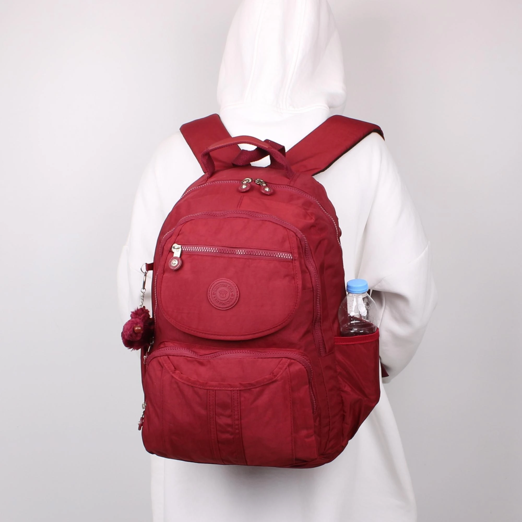 Kenyon Cox 8860 Bordo Unisex Klınkır Maymunlu Günlük ve Okul Sırt Çantası