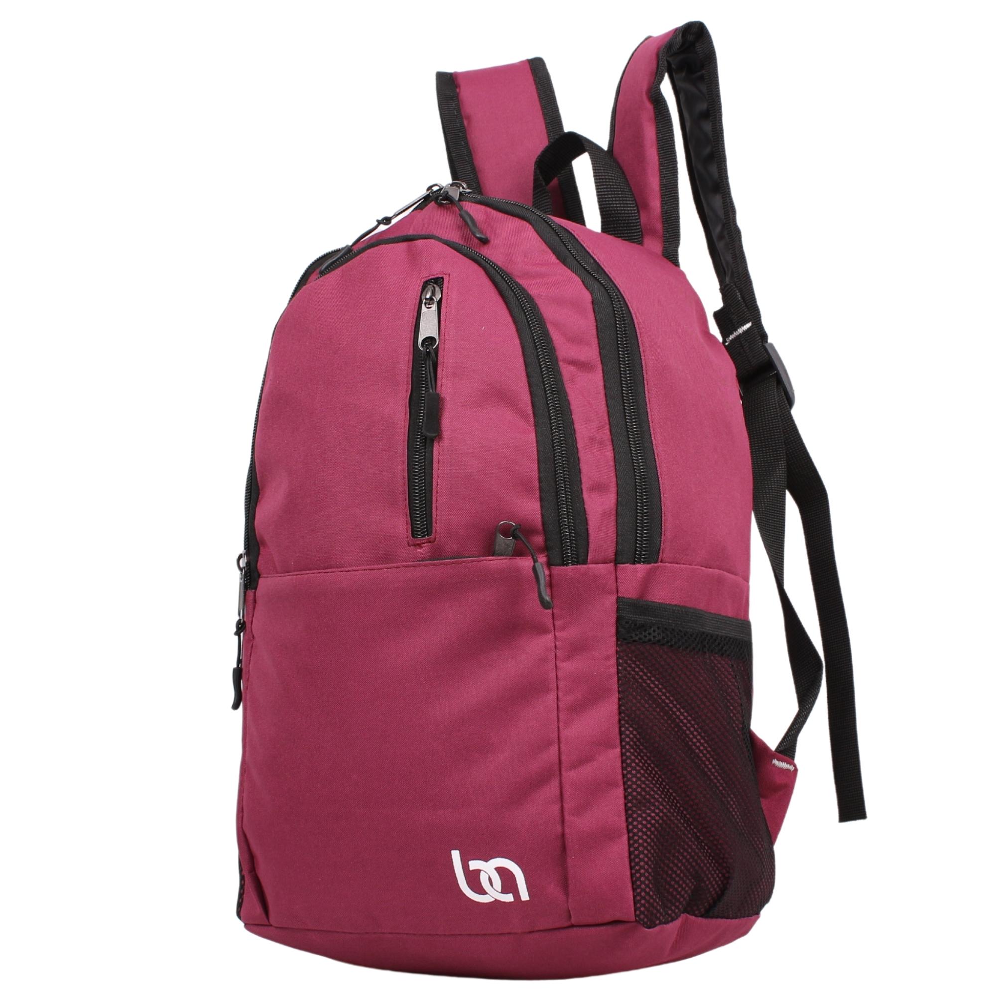 Bagacar Mnt Cepli Bordo Unisex Okul ve Günlük Sırt Çantası
