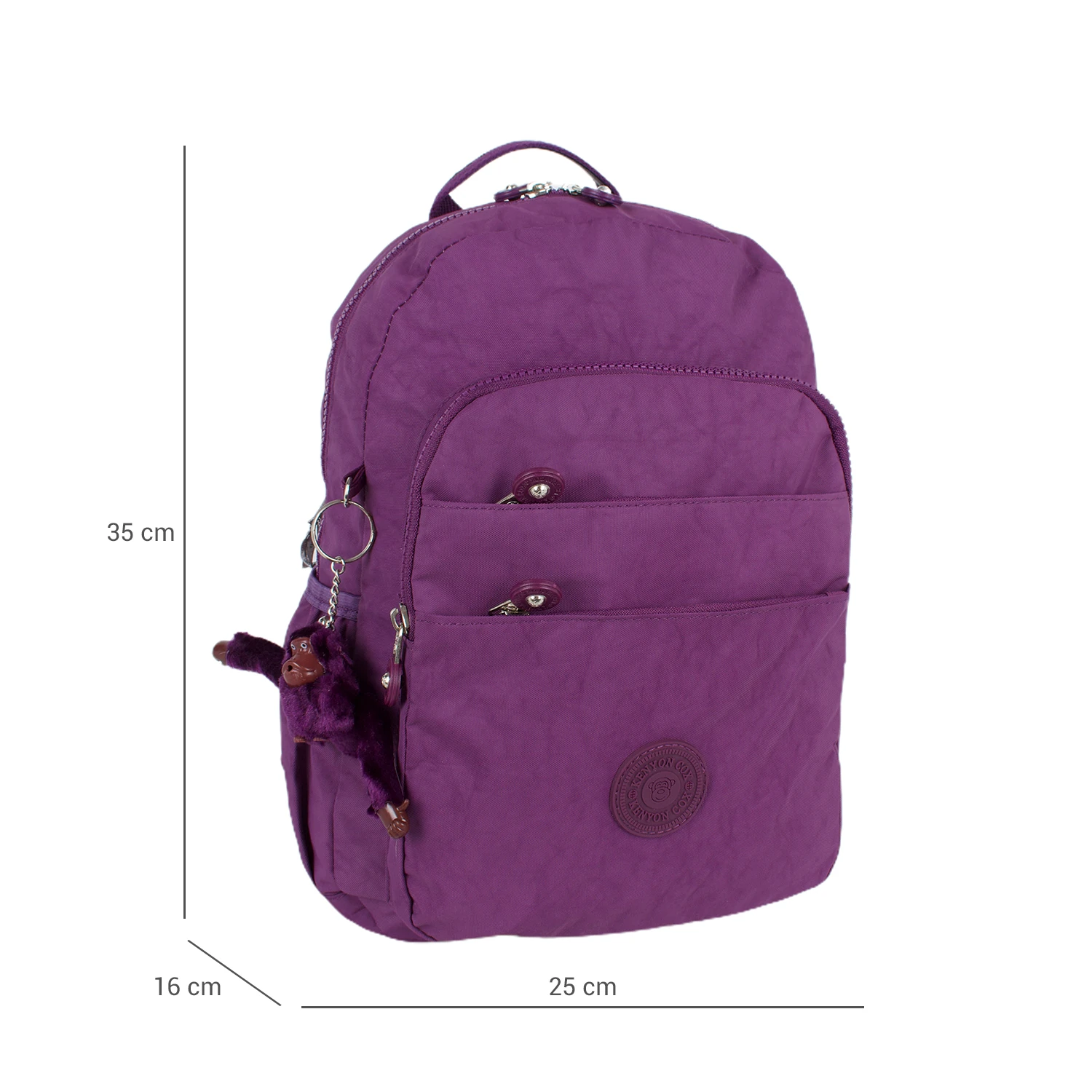 Kenyon 8806 Unisex Klinkır Kumaş Sırt Çantası Mor