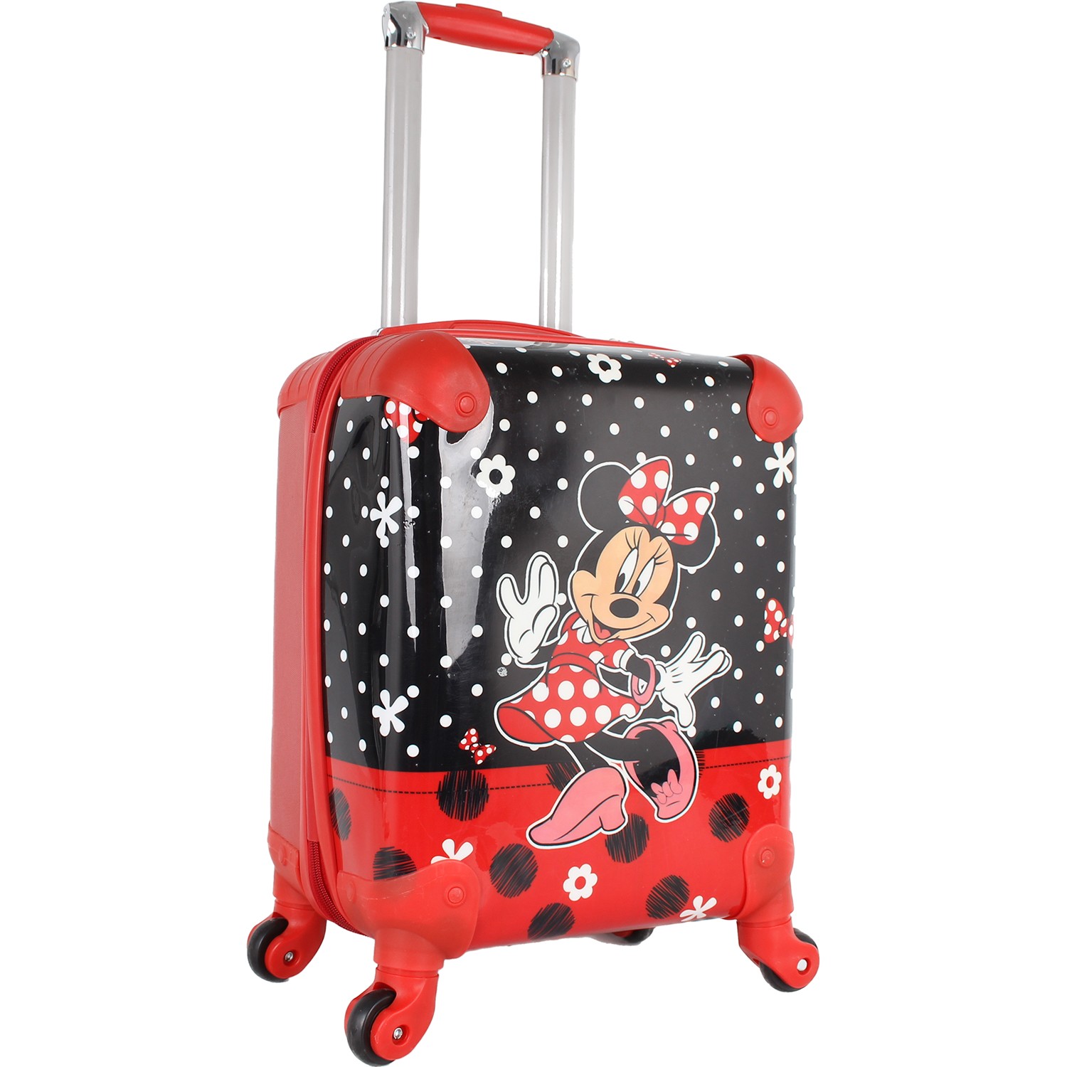 Bagacar Bayan Mickey Mouse Abs Siyah Kırmızı Kız Çocuk Valizi