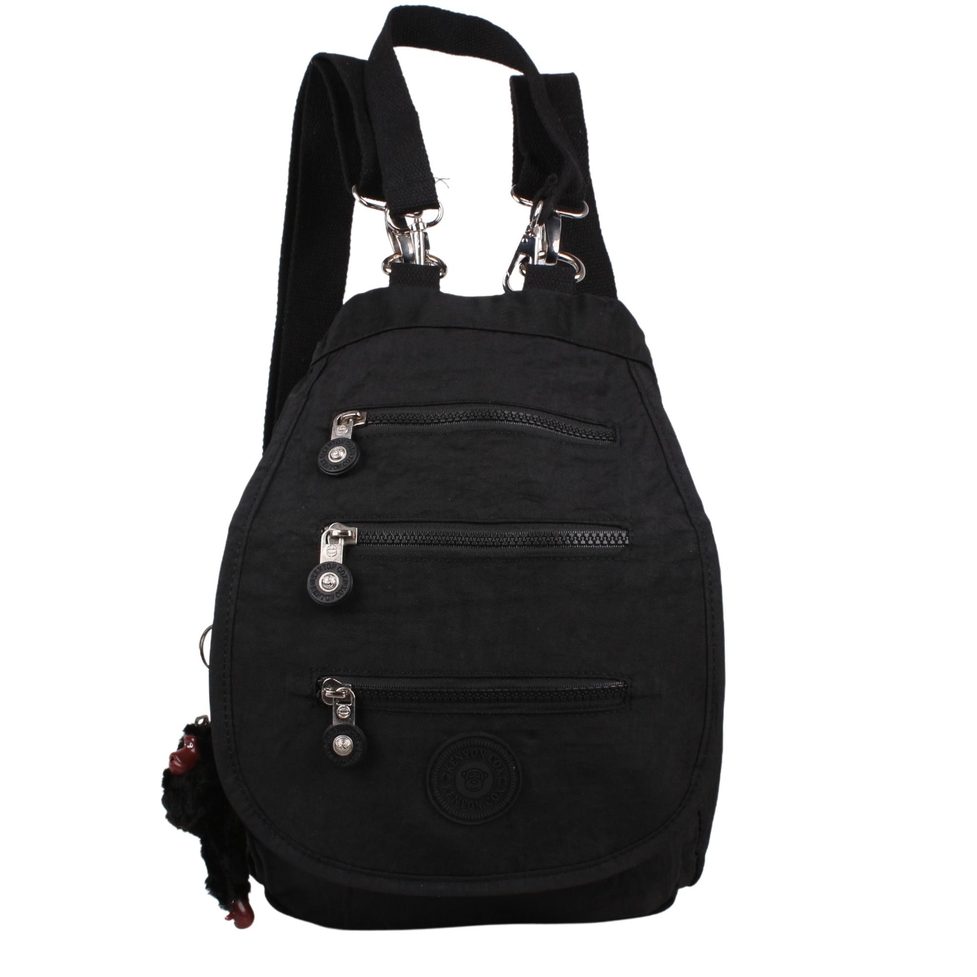 Kenyon Cox 8601 Siyah Unisex Klınkır Maymunlu Günlük Kol ve Sırt Çantası