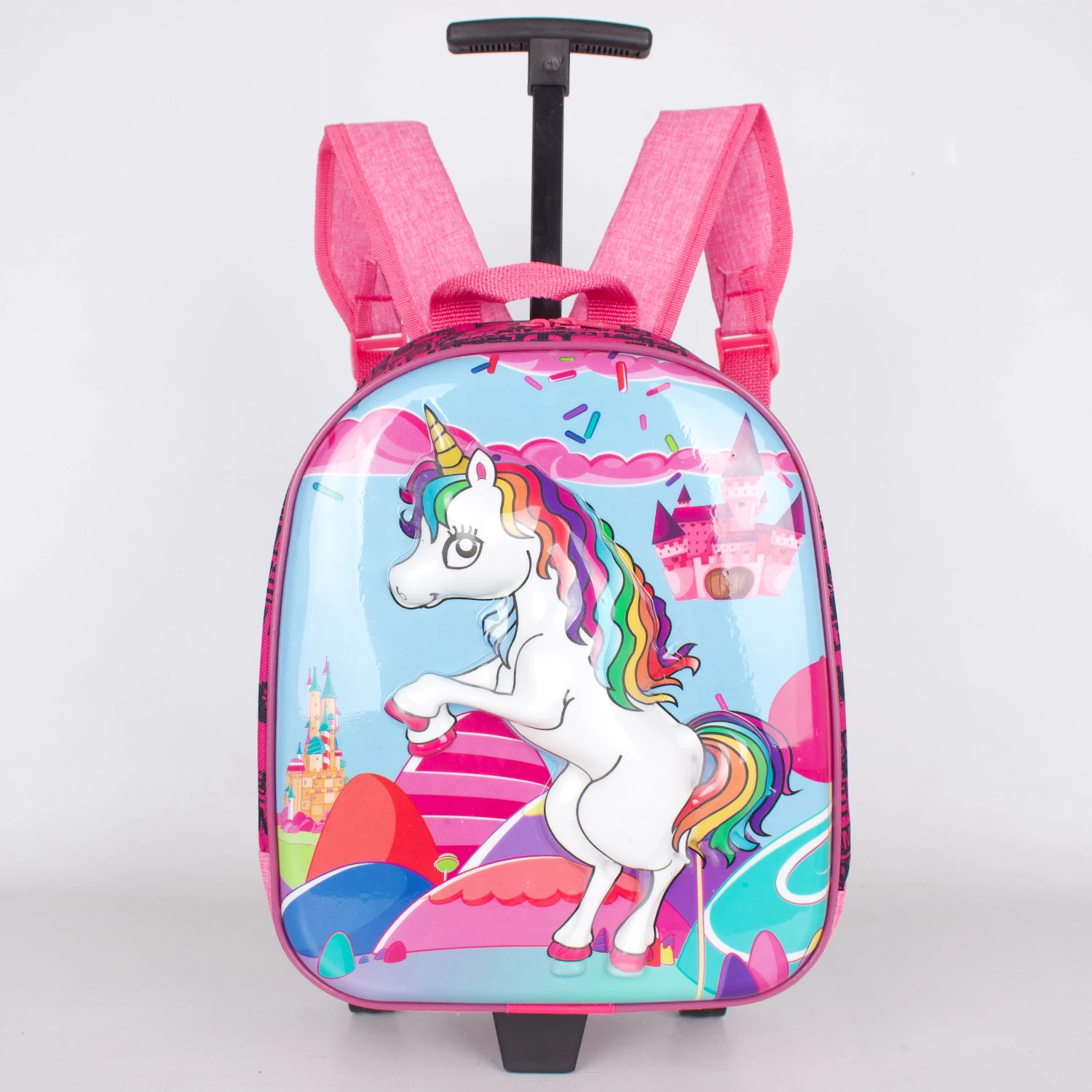 Bagacar MN Unicorn Tekerlekli Kız Çocuk Sırt Çantası