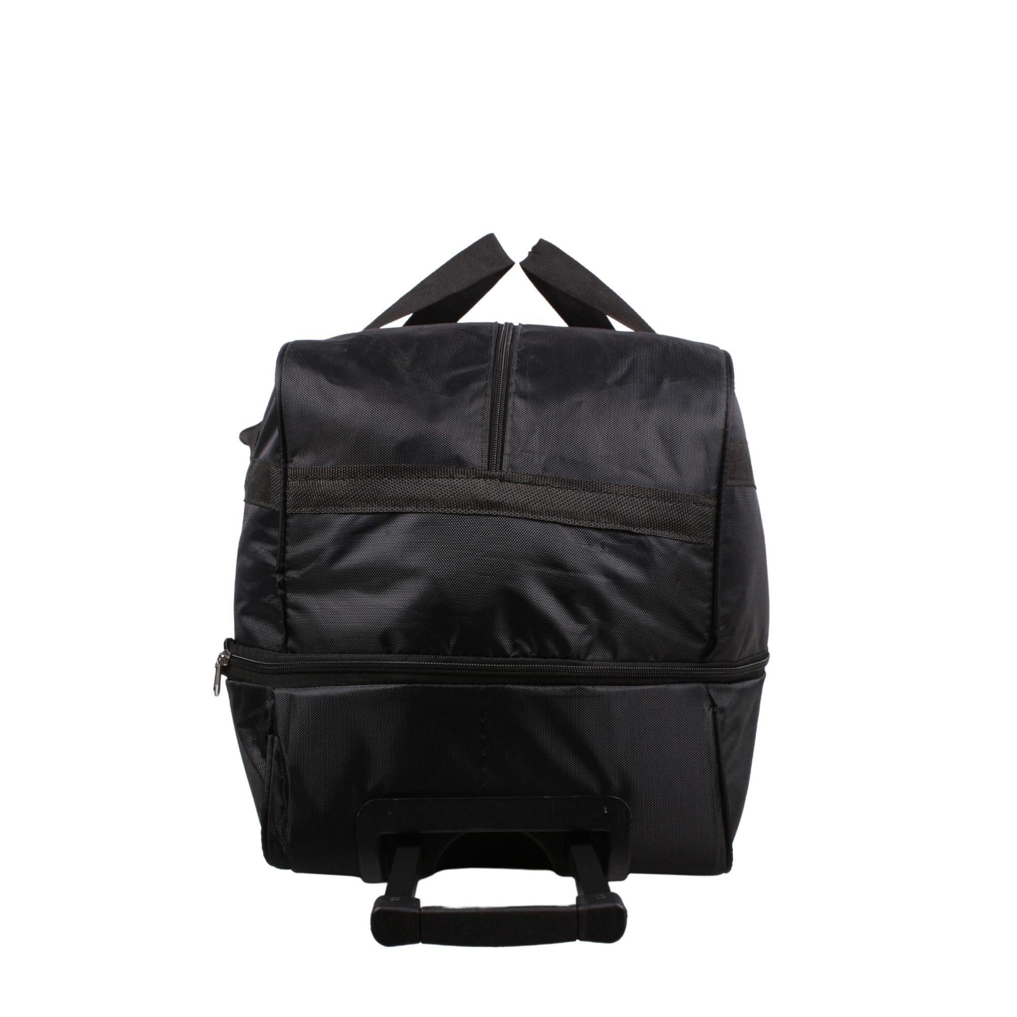 Bagacar 3 Teker Körüklü Büyük Boy Seyahat Valizi Siyah