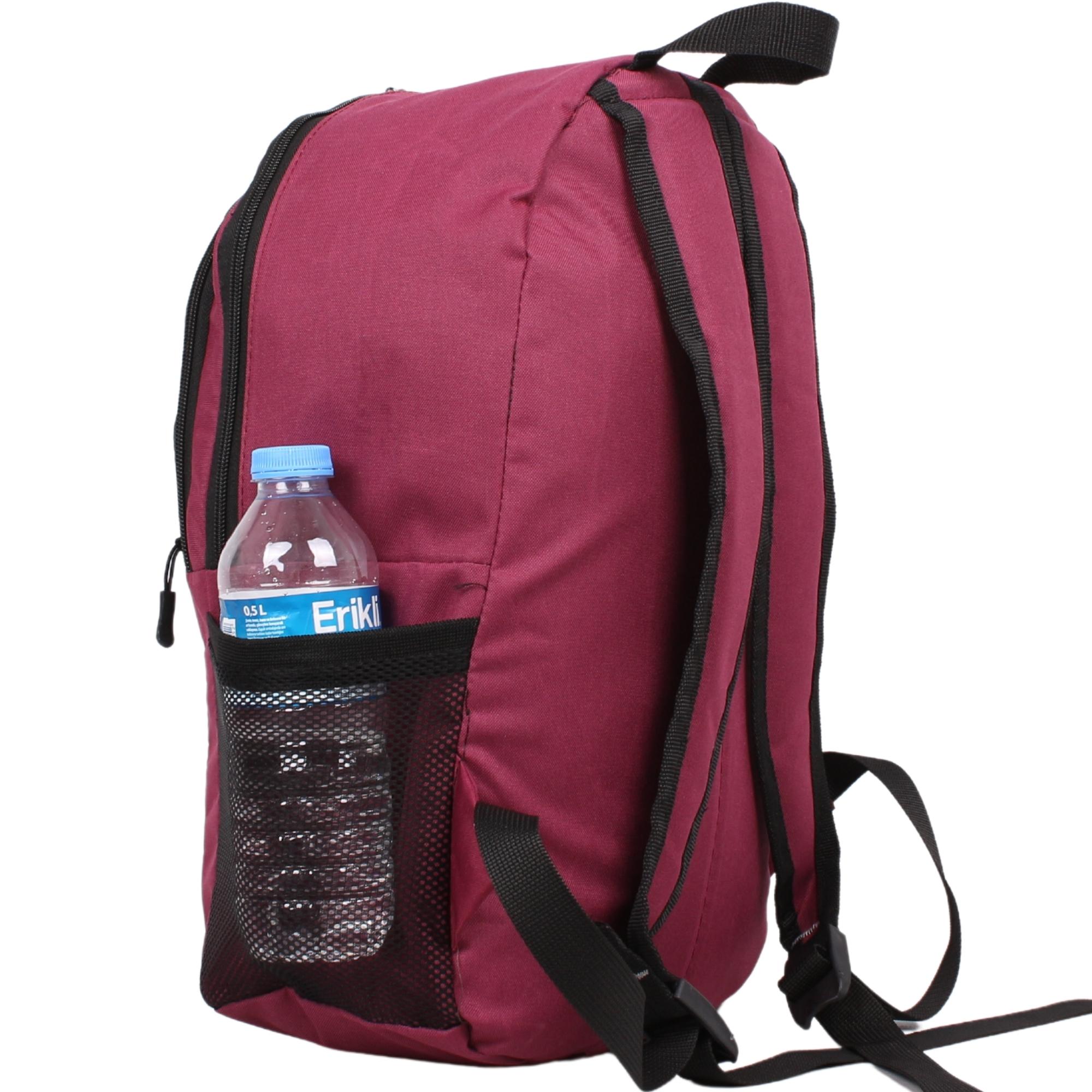 Bagacar Mnt Cepli Bordo Unisex Okul ve Günlük Sırt Çantası