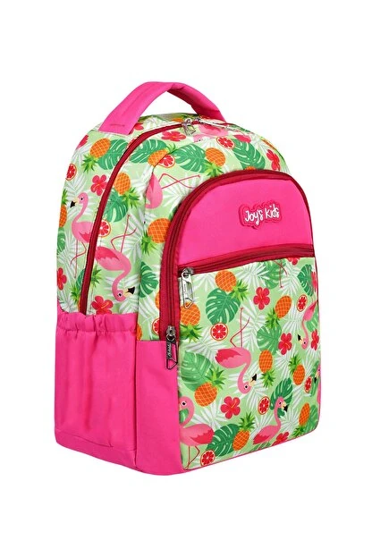 Bagacar Cakard Kız Flamingo Model Kalemlikli Beslenmeli Set Sırt Çantası