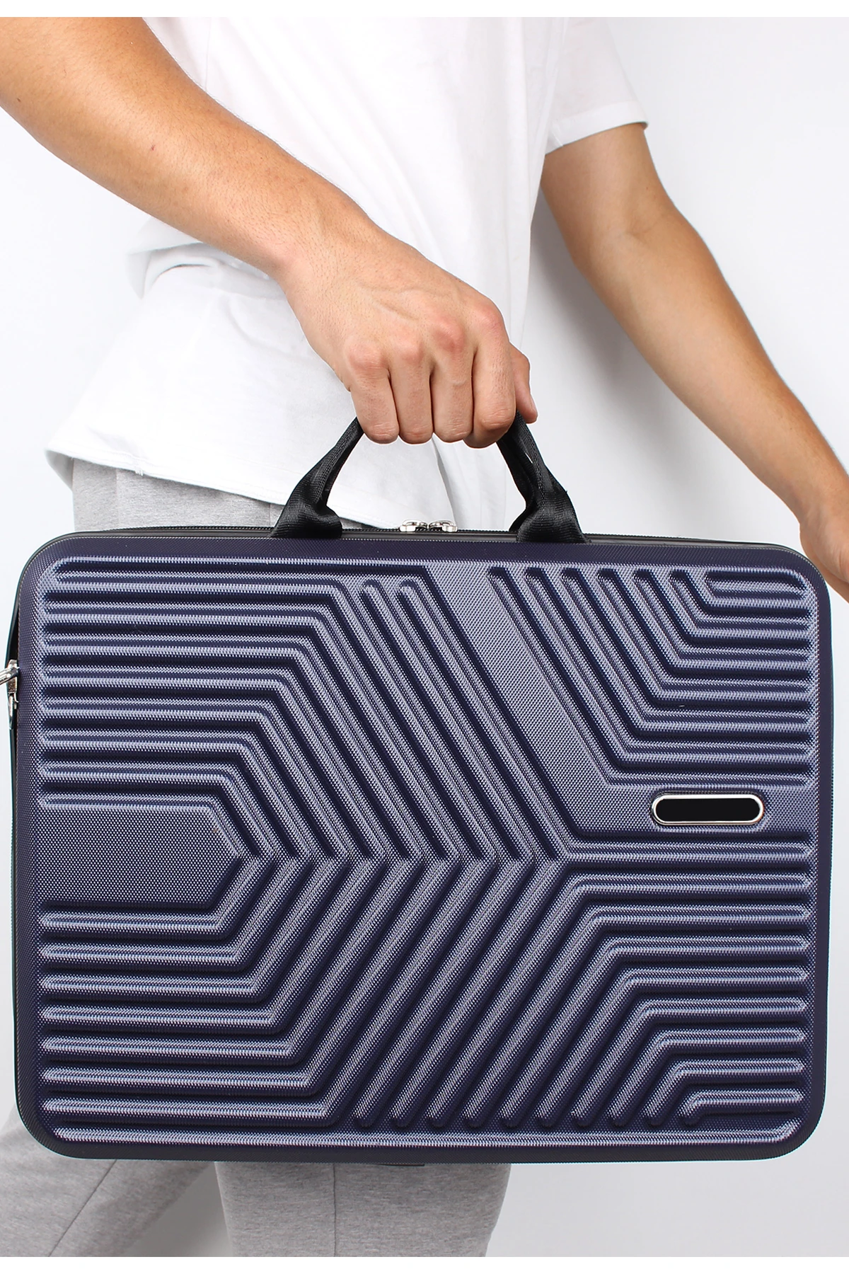 Bagacar Abs Kırılmaz Lacivert Laptop ve Seyahat Çantası
