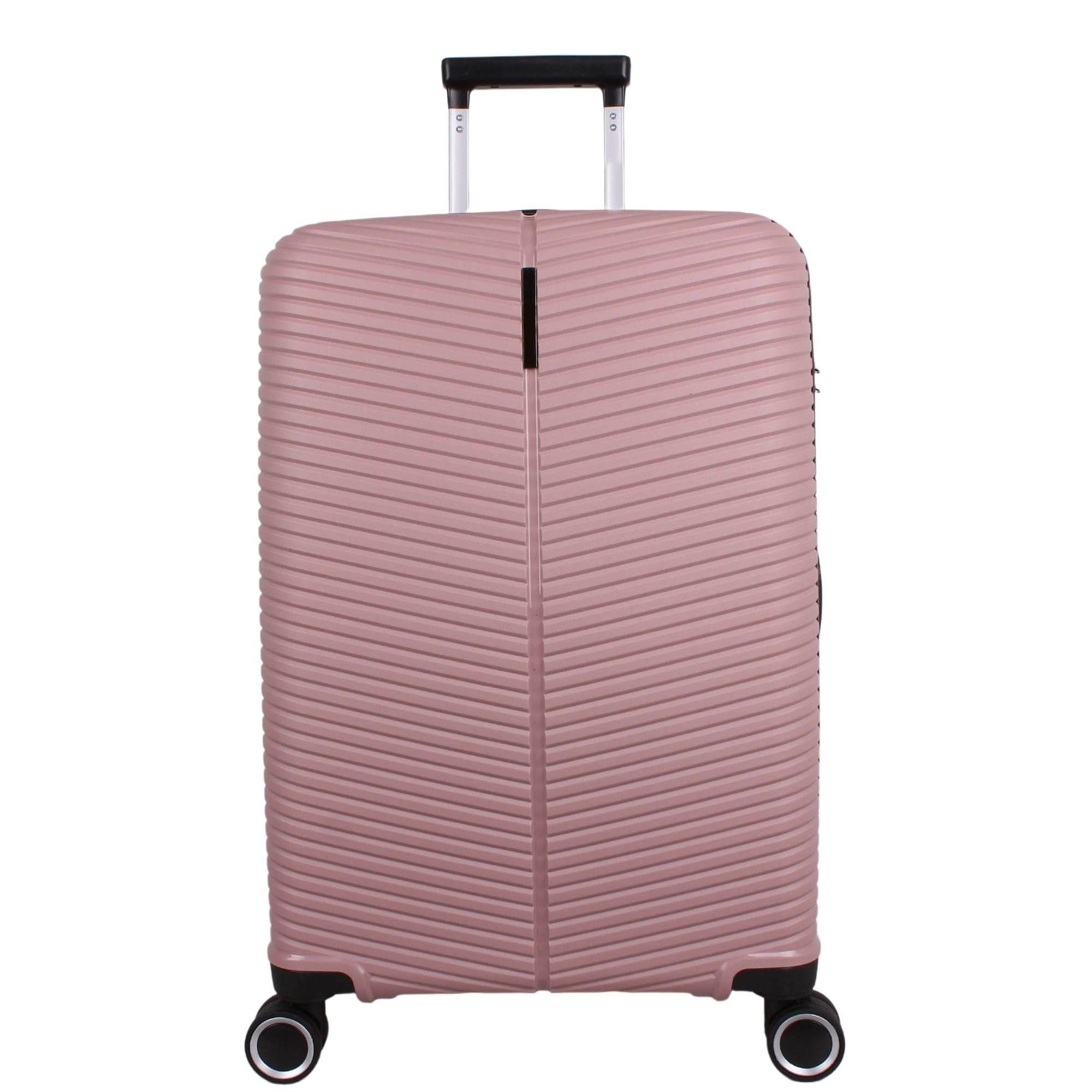 Bagacar Ultra Light Kırılmaz Silikon Orta Boy Valiz Pudra