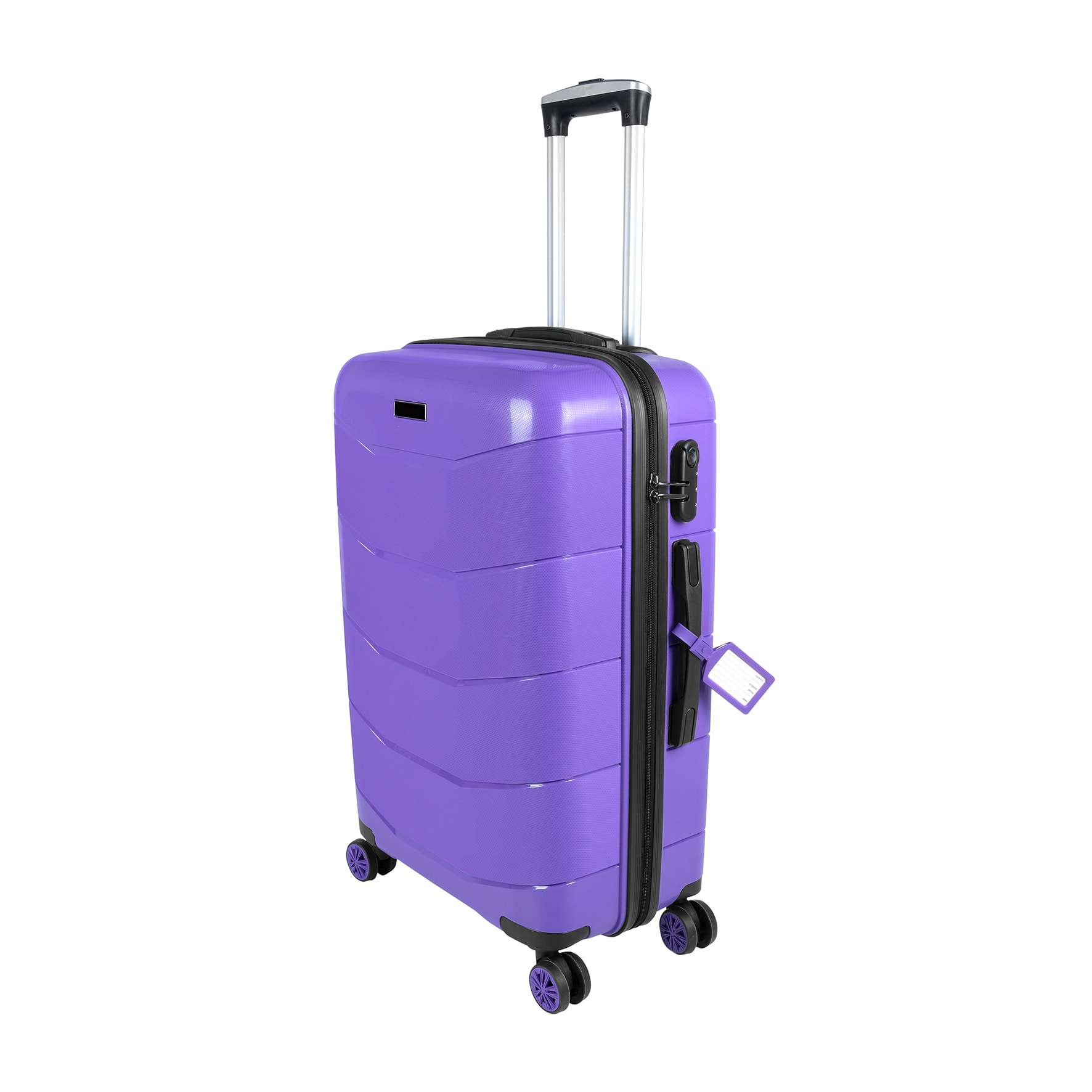 Bagacar Ultra Hafif Kırılmaz Silikon 3lü Set Valiz Mor+ETİKET HEDİYELİ!