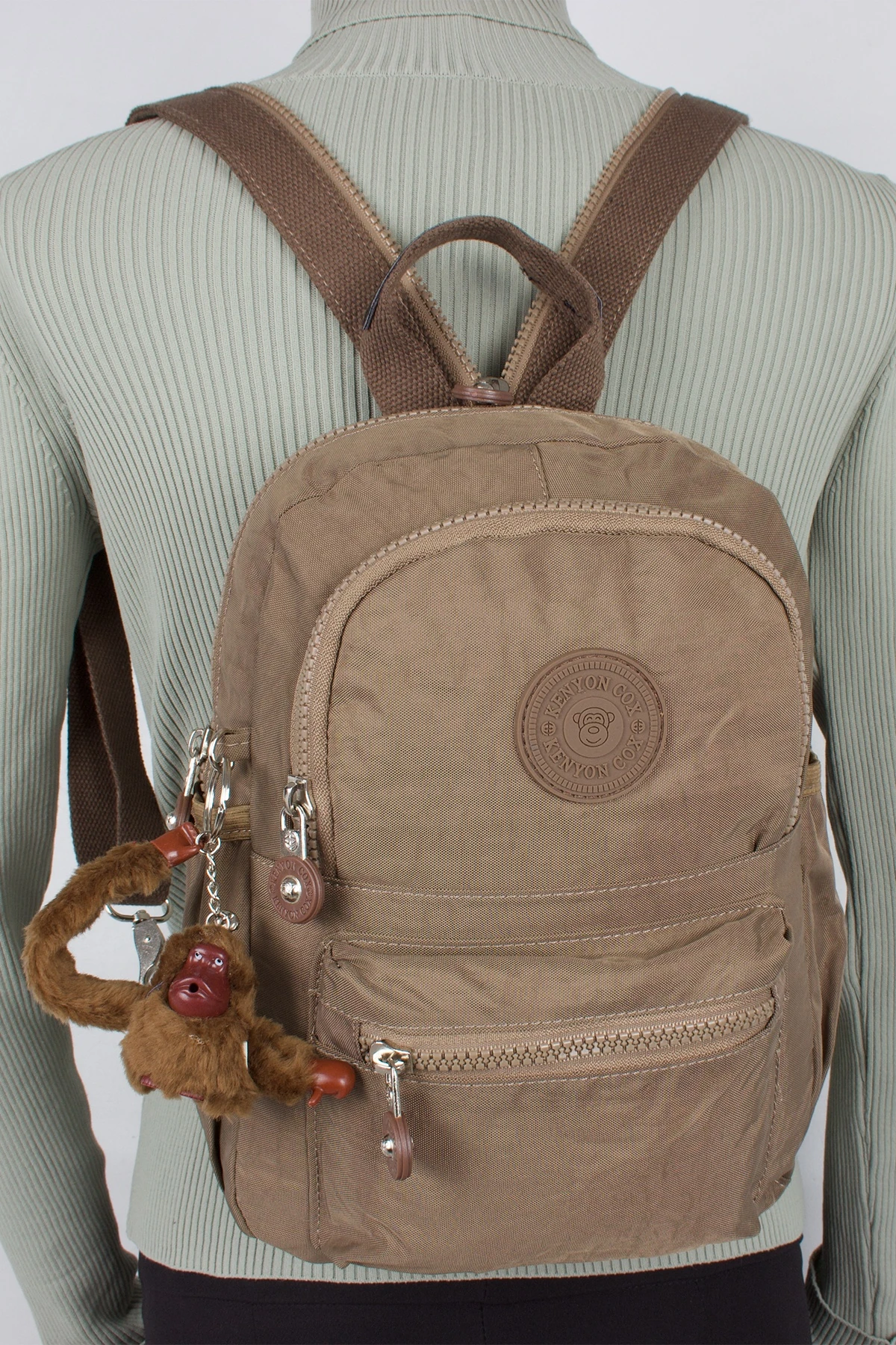Kenyon 8820 Bayan Klinkır Kumaş Sırt Çantası Kahve