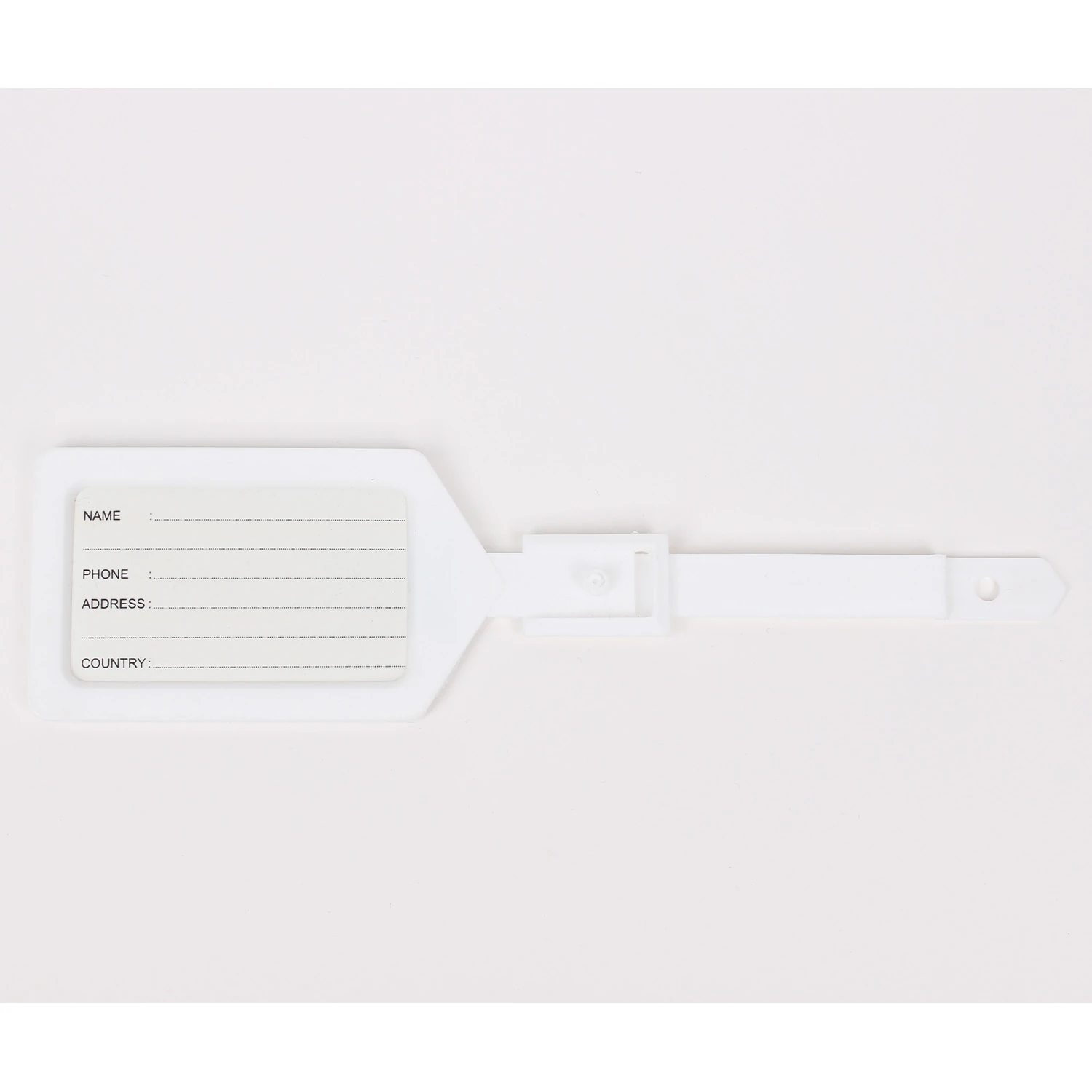 Bagacar Beyaz Valiz İsimliği Uçak Bagaj Etiketi