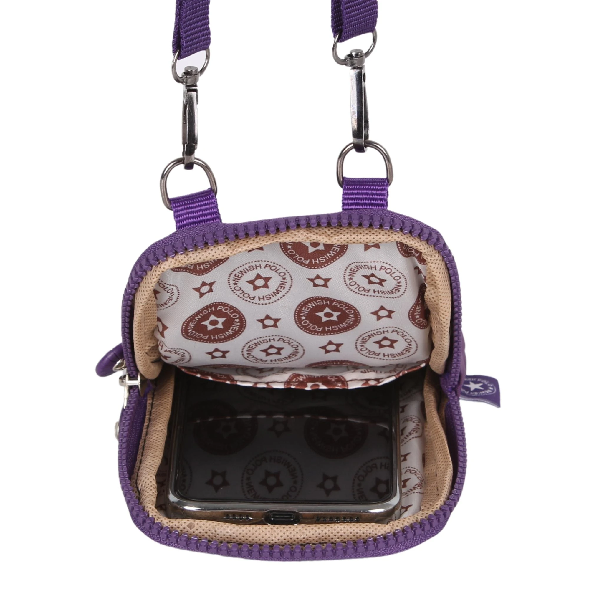 Bagacar Klinkır Kumaş Telefonluklu Çanta Pudra