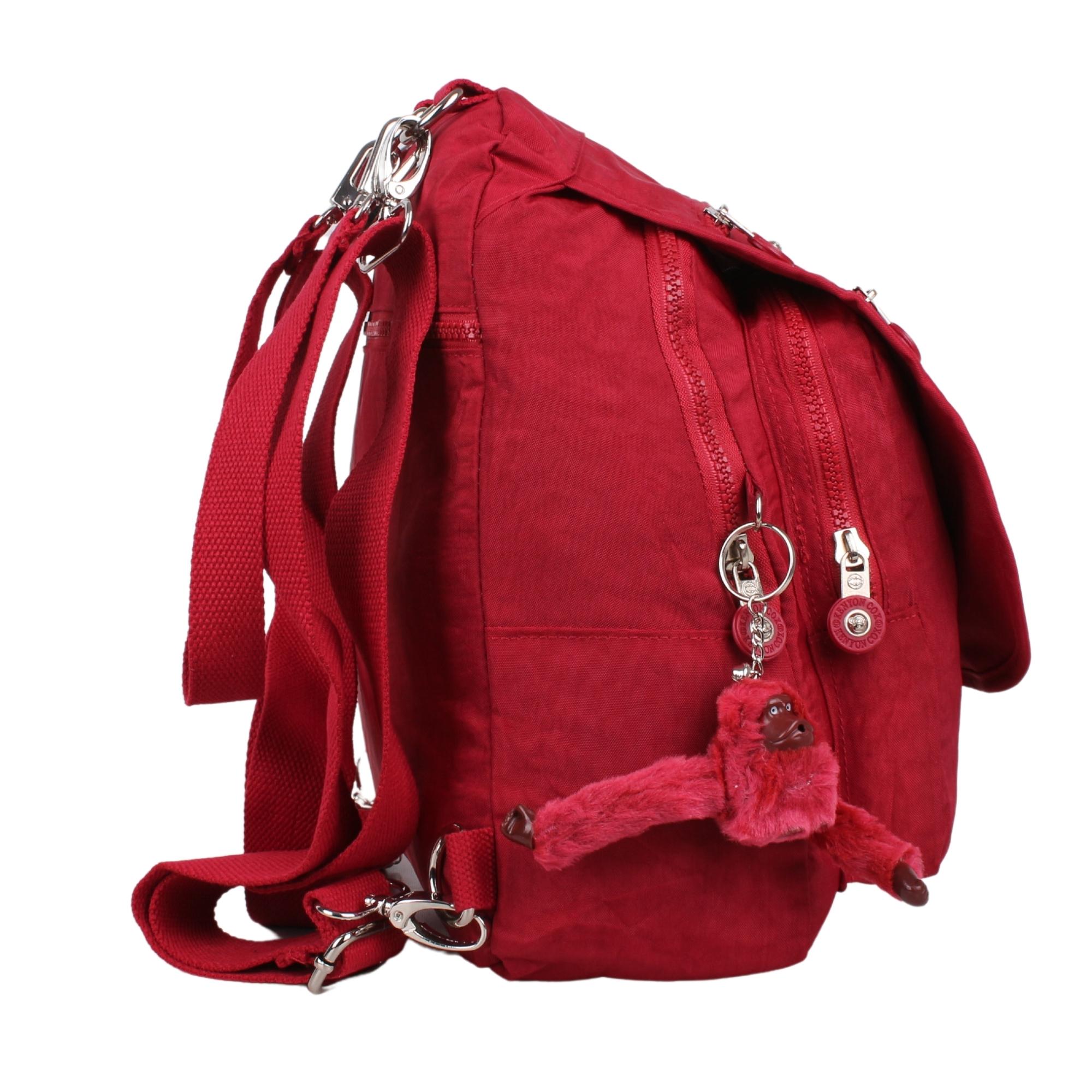 Kenyon Cox 8601 Bordo Unisex Klınkır Maymunlu Günlük Kol ve Sırt Çantası