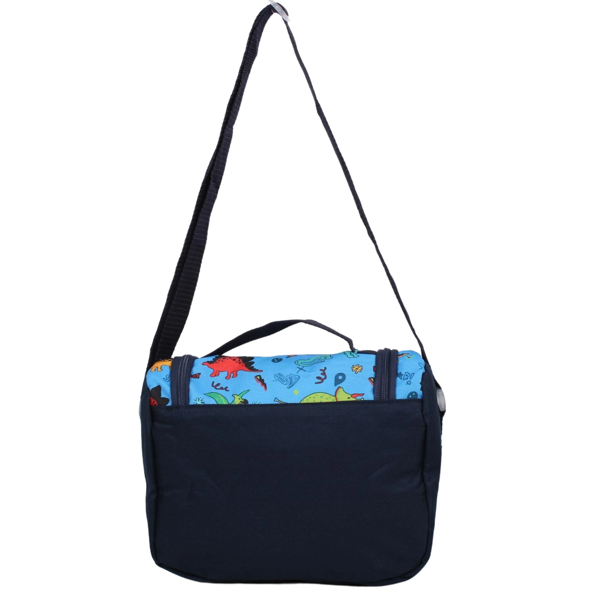 Bagacar Kids Erkek Mavi Dinazor Model Kalemlikli Beslenmeli Set Sırt Çantası