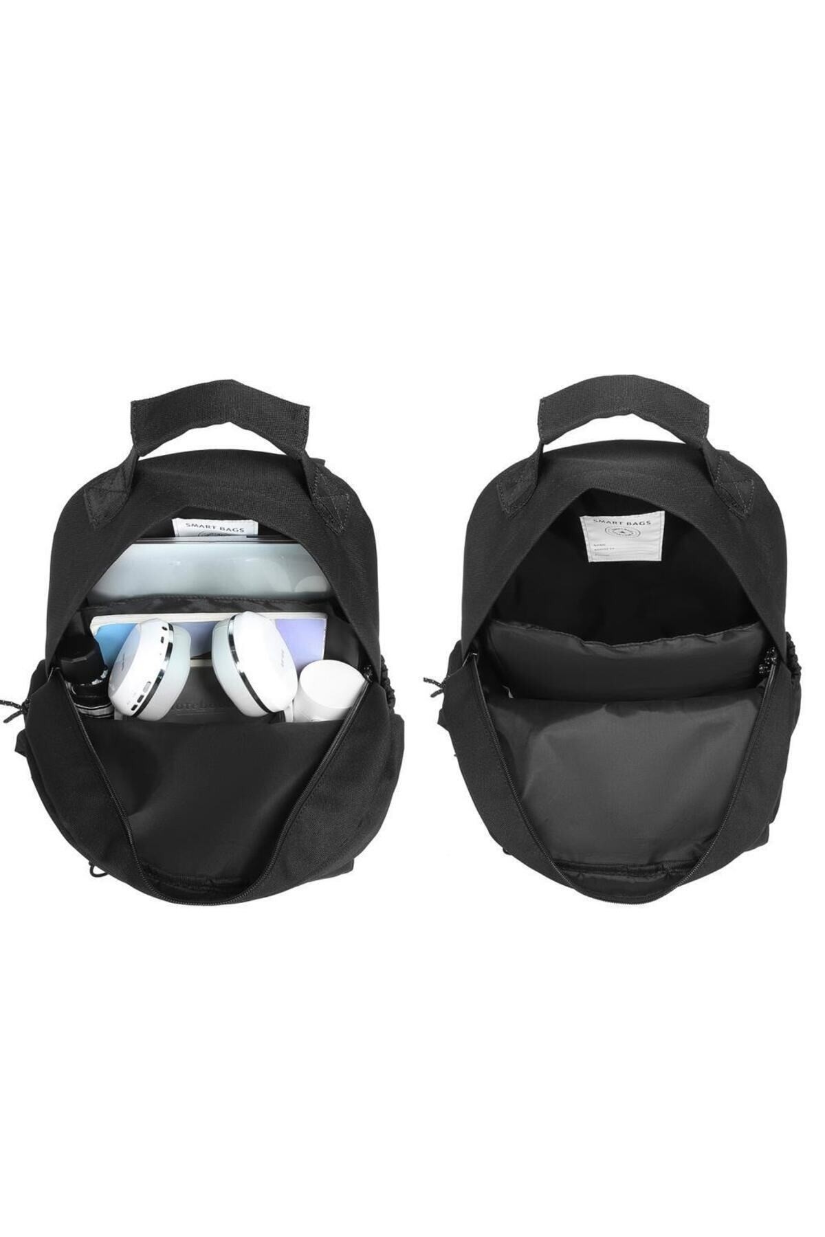 Bagacar Smart Bag 3205 Okul ve Günlük Laptop Bölmeli Sırt Çantası Siyah
