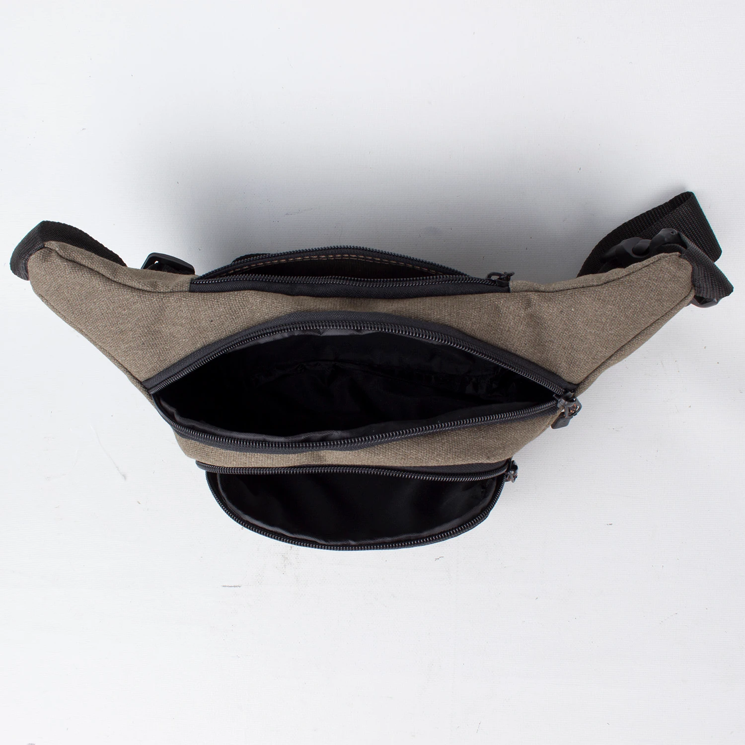 Seenteen 3471 Unisex Kanvas Bel Çantası Kahve