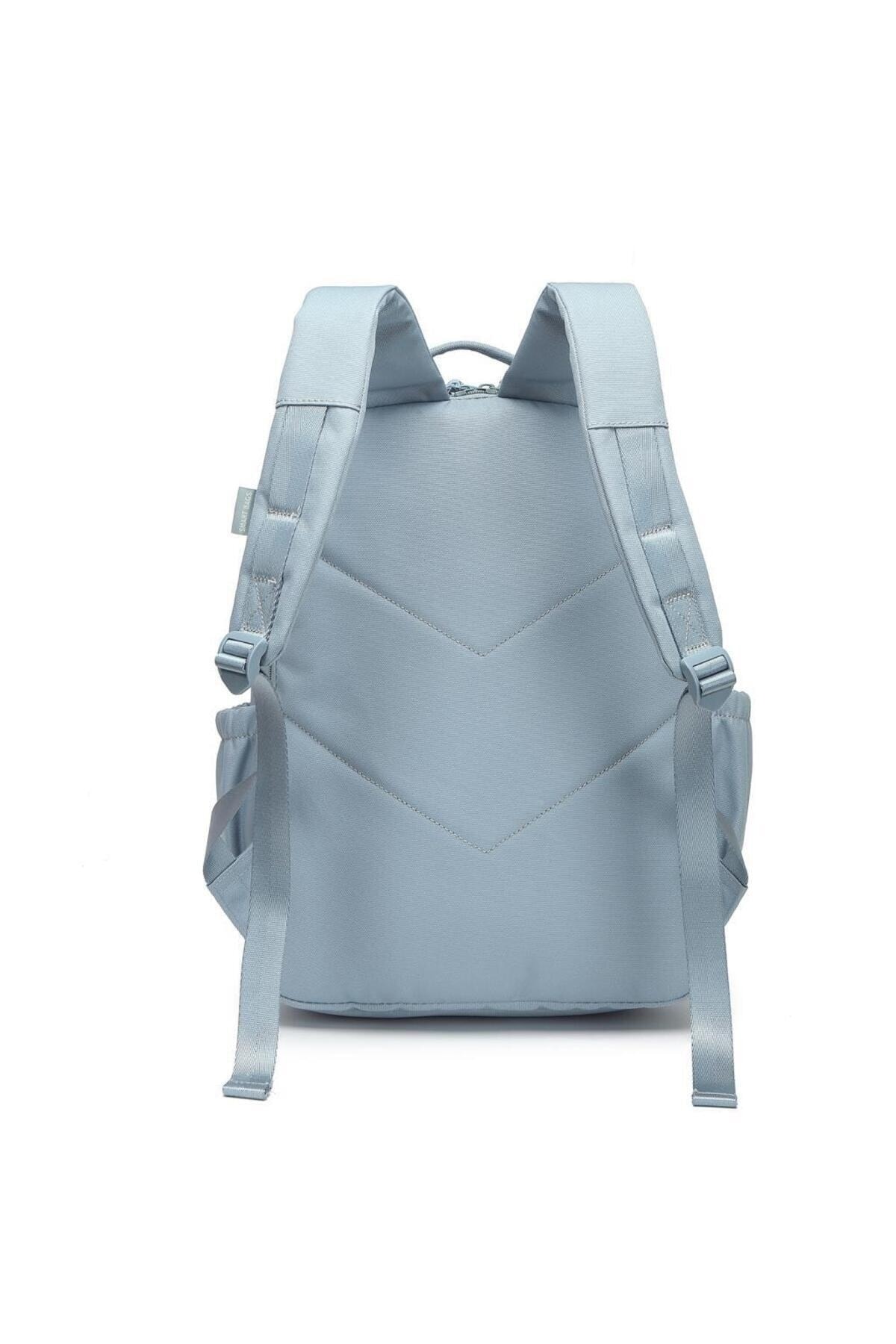Bagacar Smart Bag 3198 Okul ve Günlük Laptop Bölmeli Sırt Çantası Buz Mavi