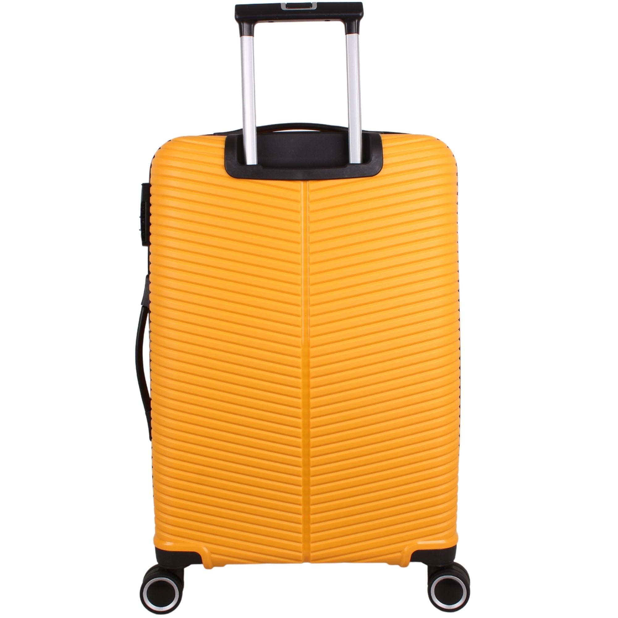 Bagacar Ultra Light Kırılmaz Silikon Orta Boy Valiz Sarı
