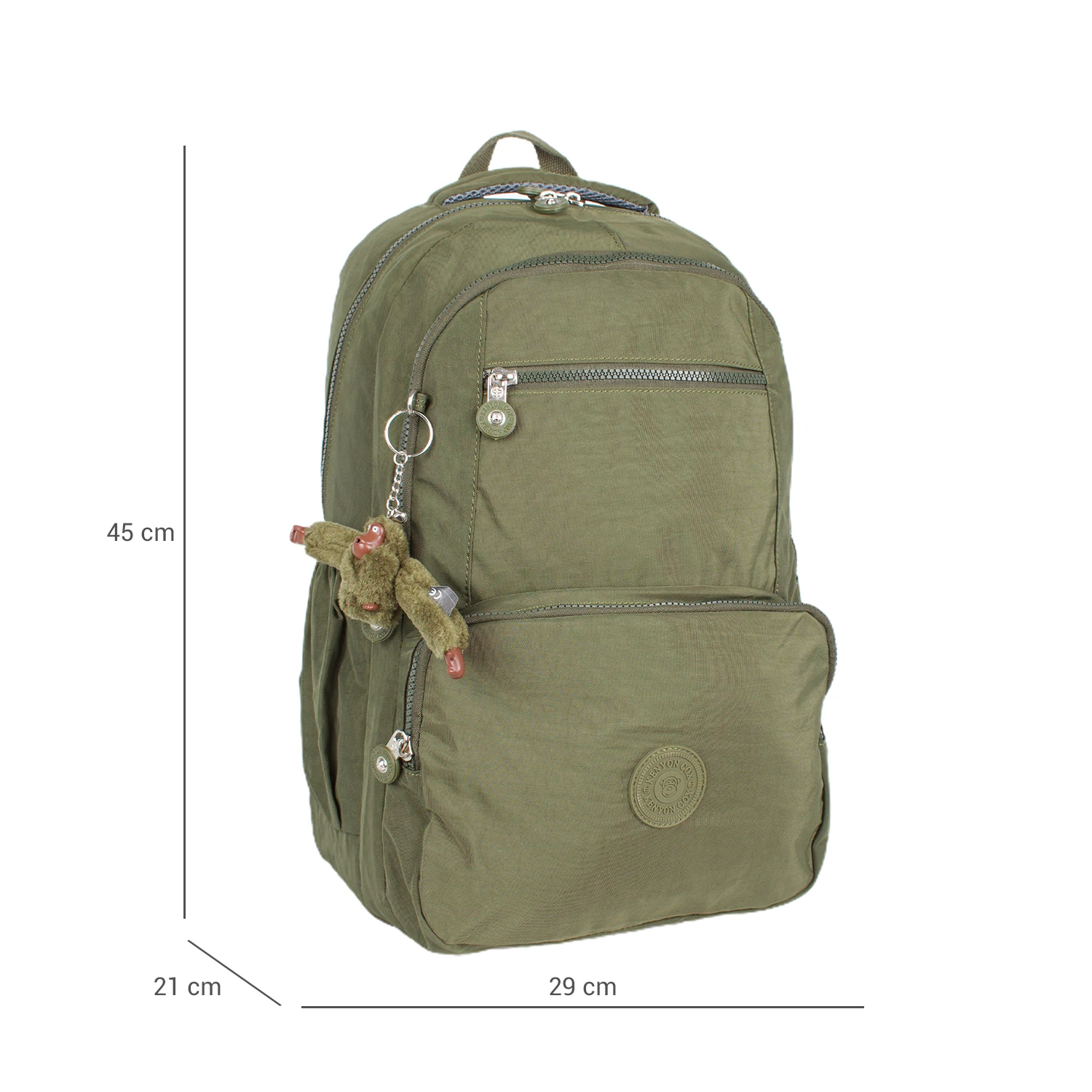 Kenyon 1763 Unisex Klinkır Kumaş Sırt Çantası Haki