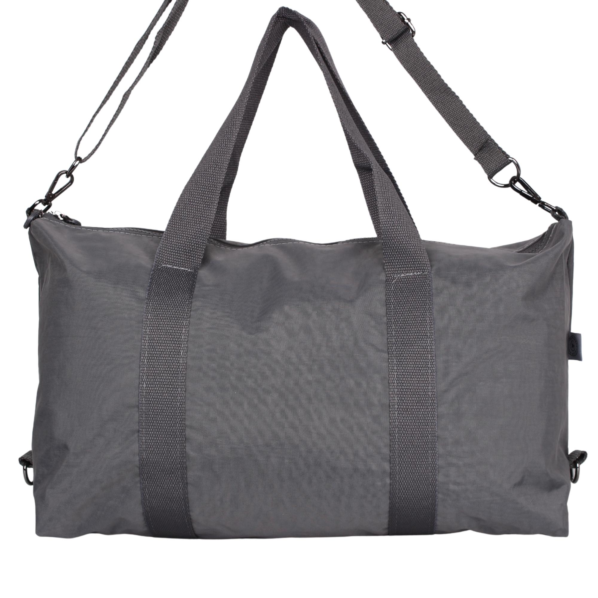 Bagacar UR6021 Gri Klinkır Kumaş Plaj Spor ve Seyahat Çantası