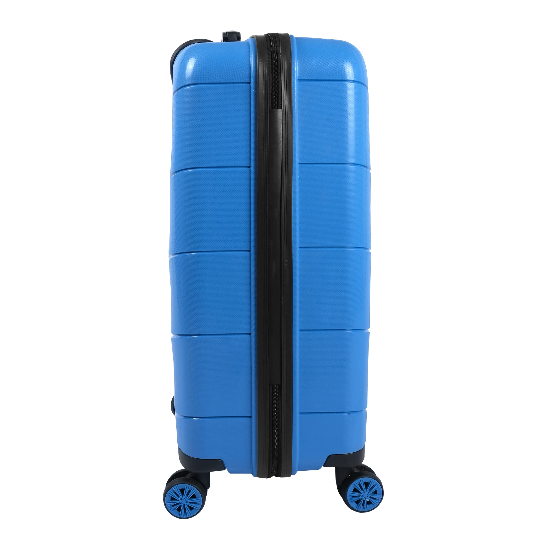 Bagacar Ultra Hafif Kırılmaz Silikon Orta Boy Valiz Mavi+ETİKET HEDİYELİ!