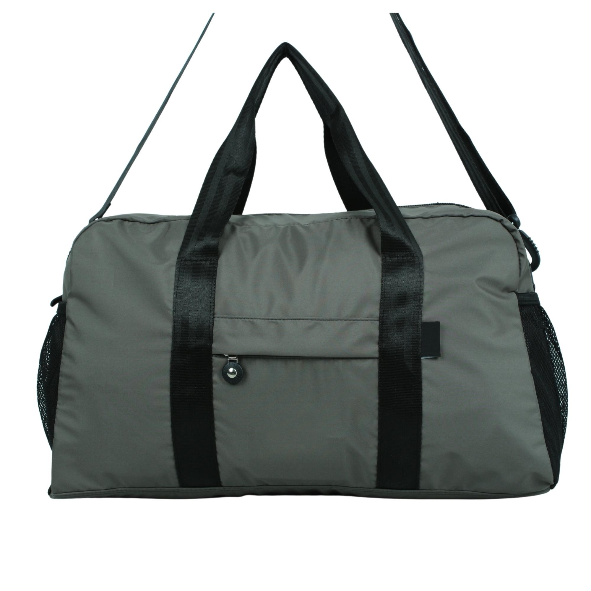 Bagacar 30x50x16 Cm Gri Paraşut Kumaş Plaj Spor ve Seyahat Çantası