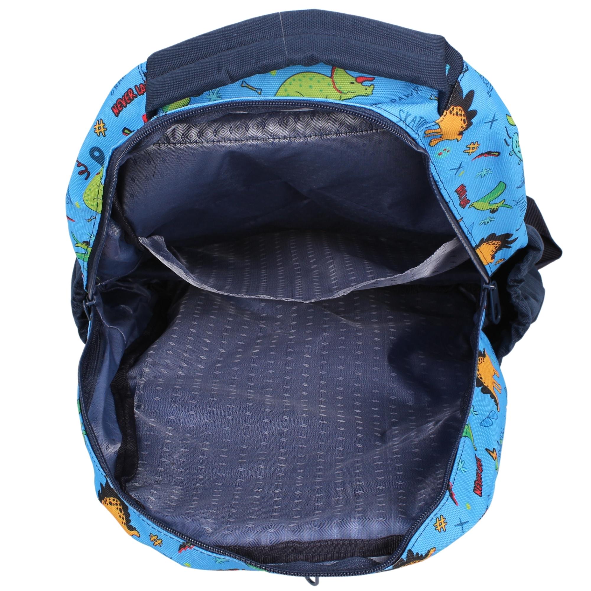 Bagacar Kids Erkek Mavi Dinazor Model Kalemlikli Sırt Çantası