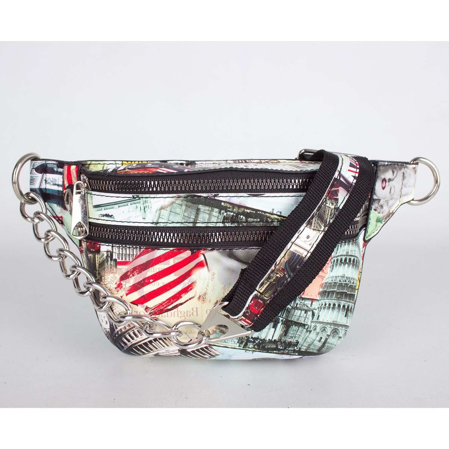 Bagacar Fashion Tulum Gögüs Bel Çantası USA Flag
