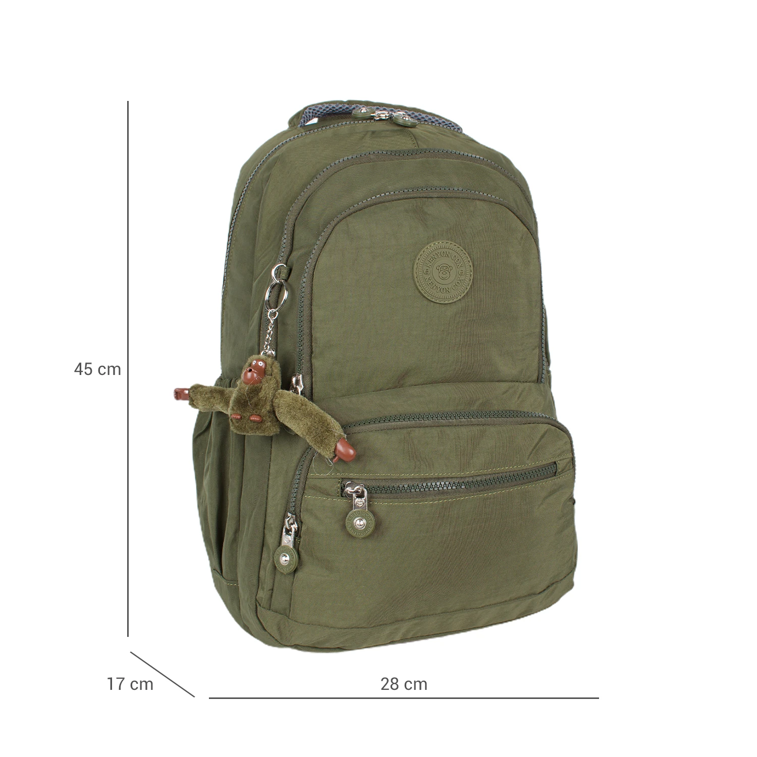 Kenyon 1820 Unisex Klinkır Kumaş Sırt Çantası Haki