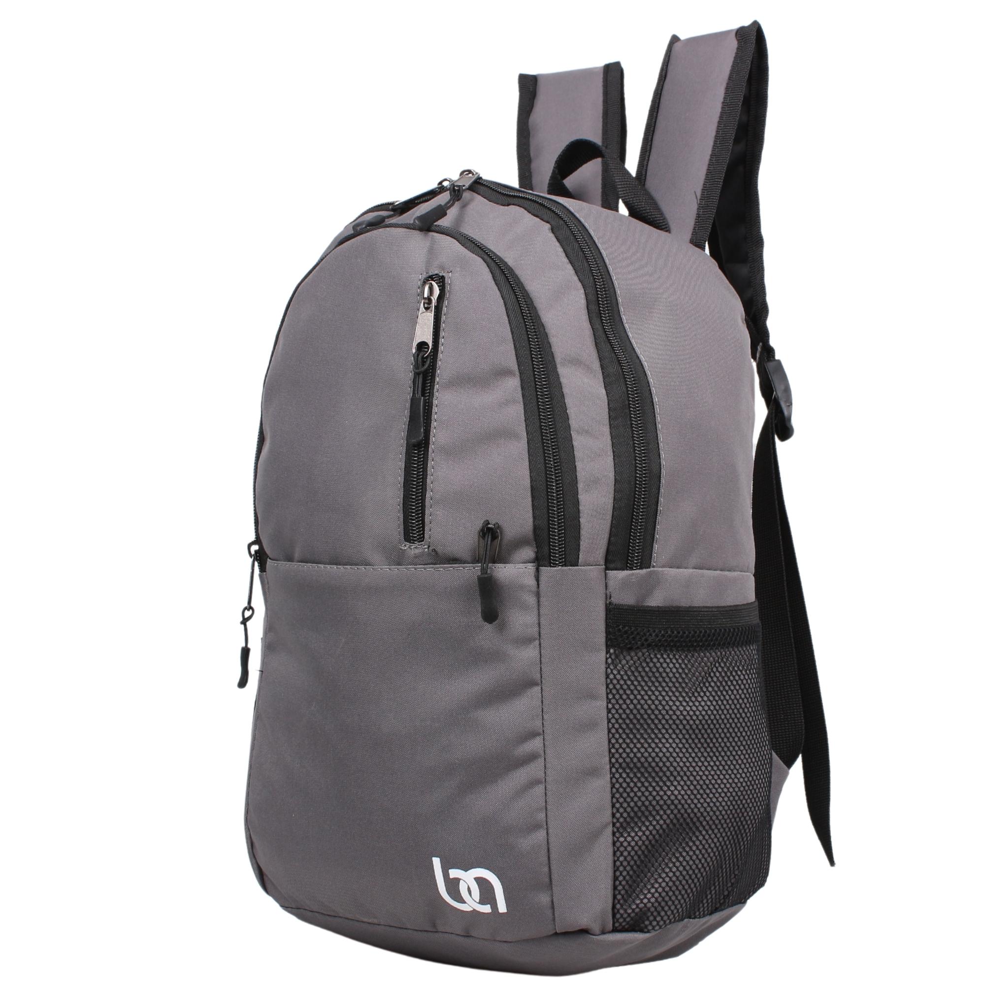 Bagacar Mnt Cepli Gri Unisex Okul ve Günlük Sırt Çantası