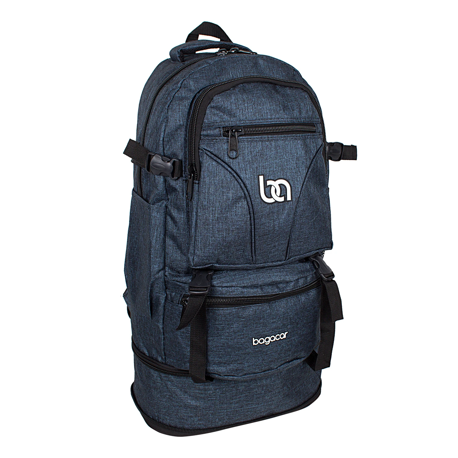 Bagacar 60 LT Laptop Bölmeli Körüklü Dağcı Sırt Çantası Lacivert