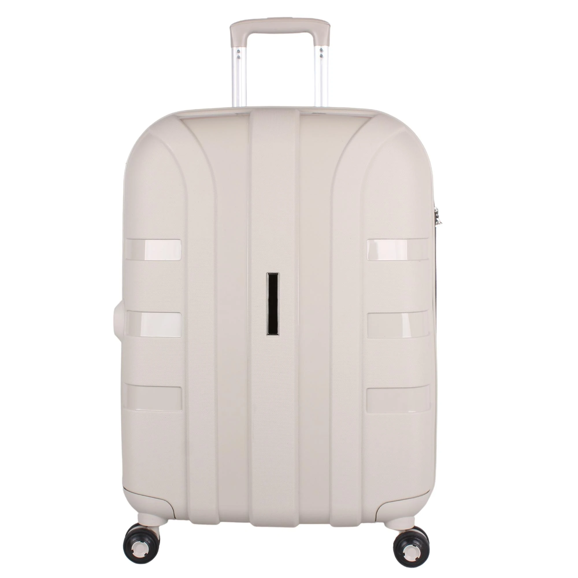 Bagacar IV Sert Silikon Kırılmaz Orta Boy Valiz Bej