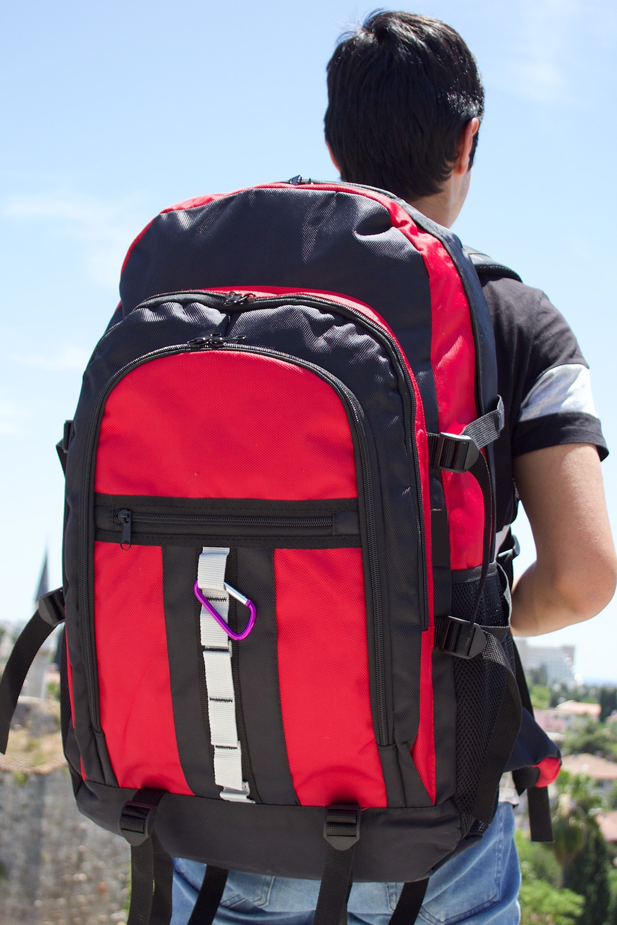Bagacar 902 Kırmızı 70 Litre Battal Boy Dağcı Sırt Çantası