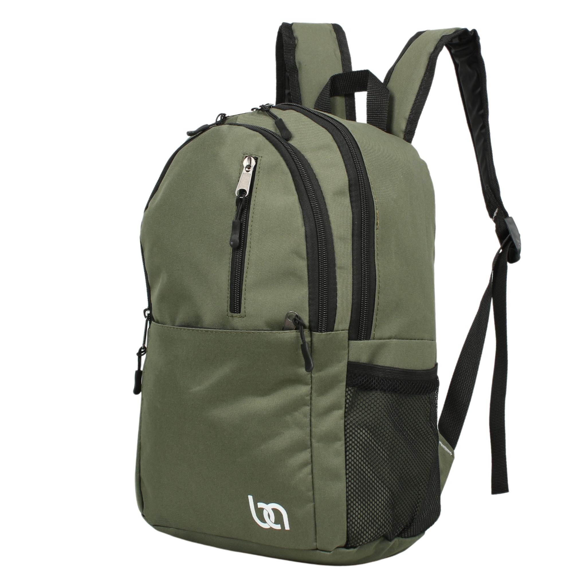Bagacar Mnt Cepli Yeşil Unisex Okul ve Günlük Sırt Çantası