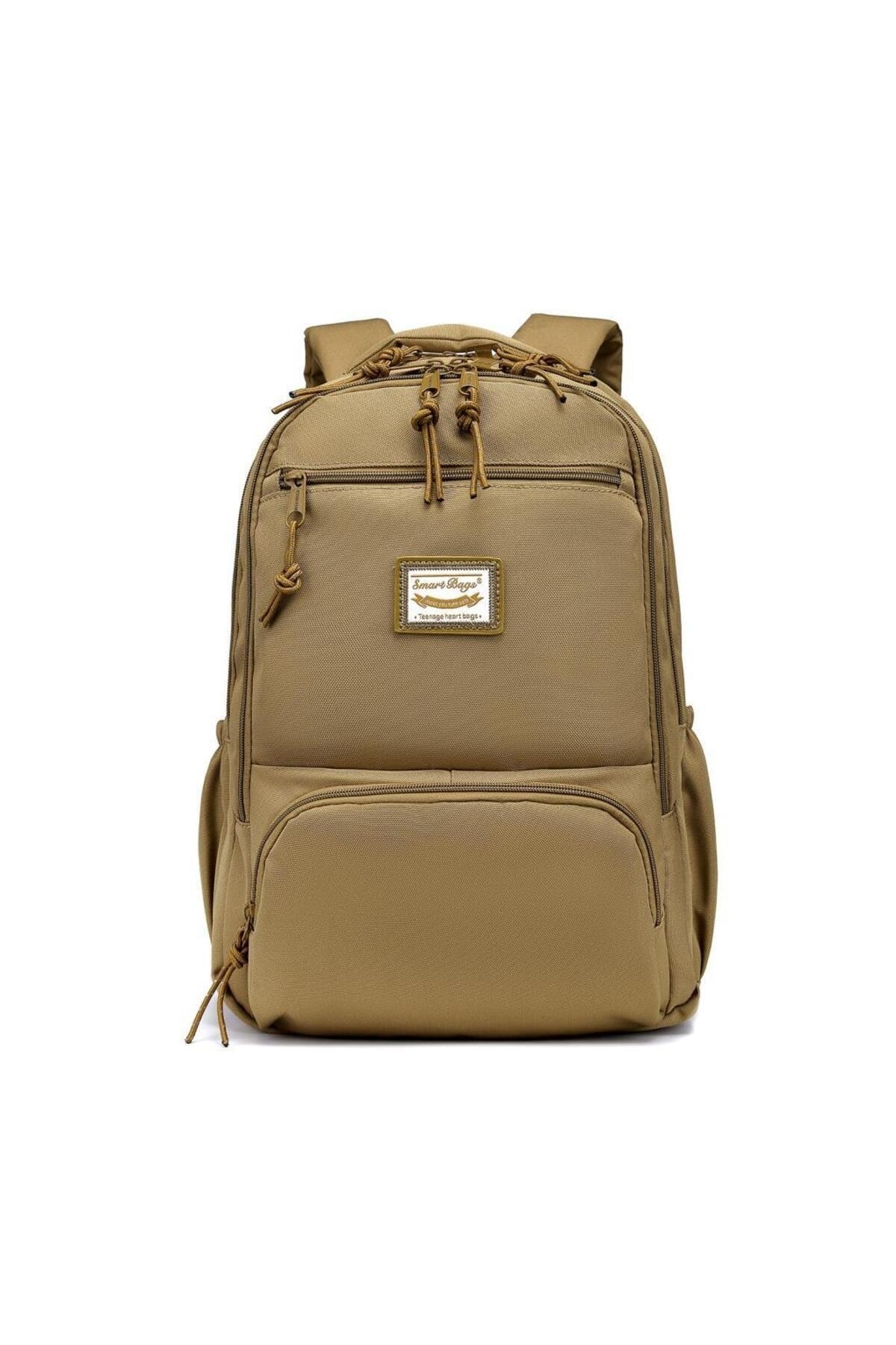Bagacar Smart Bag 3196 Okul ve Günlük Laptop Bölmeli Sırt Çantası Camel