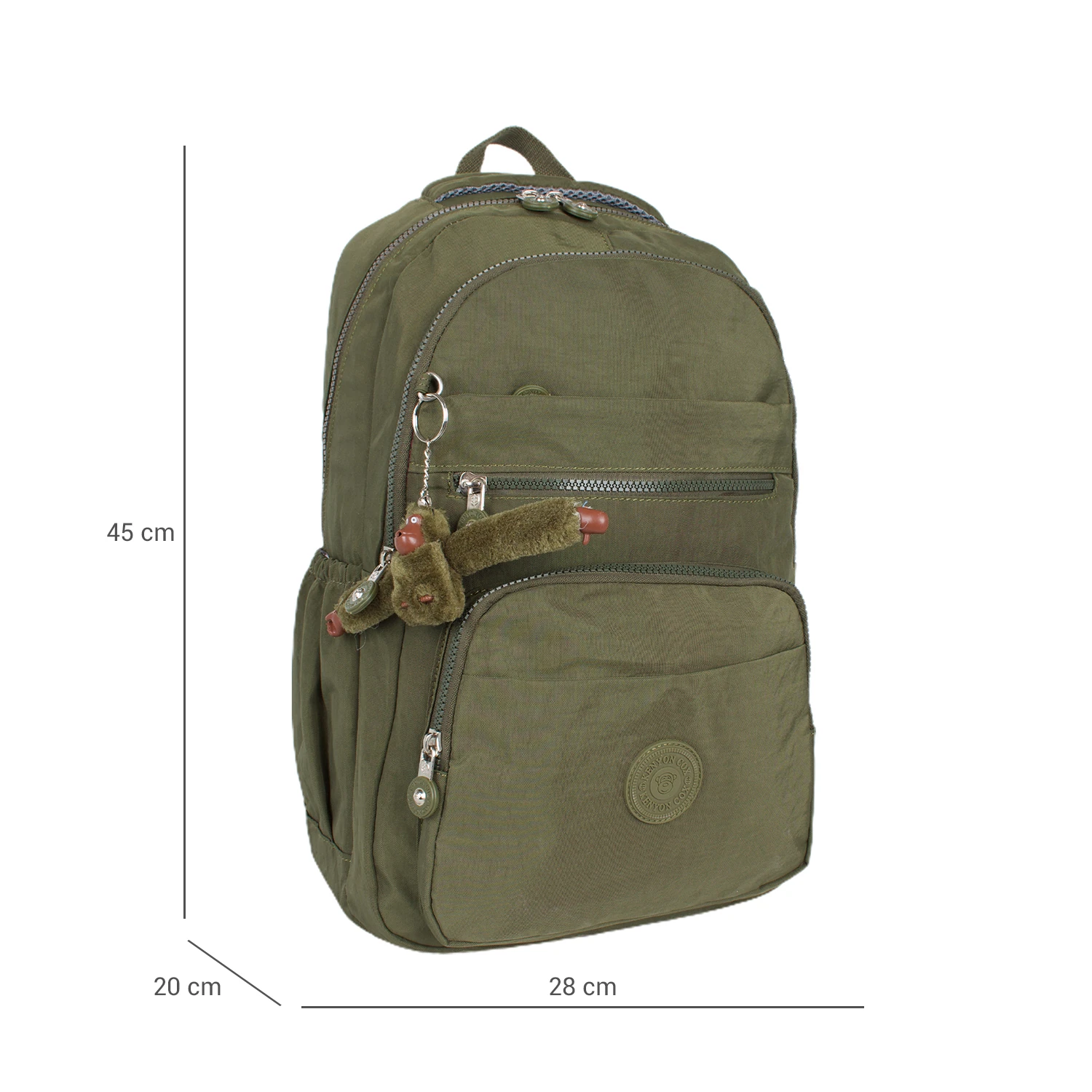 Kenyon 1810 Unisex Klinkır Kumaş Sırt Çantası Haki